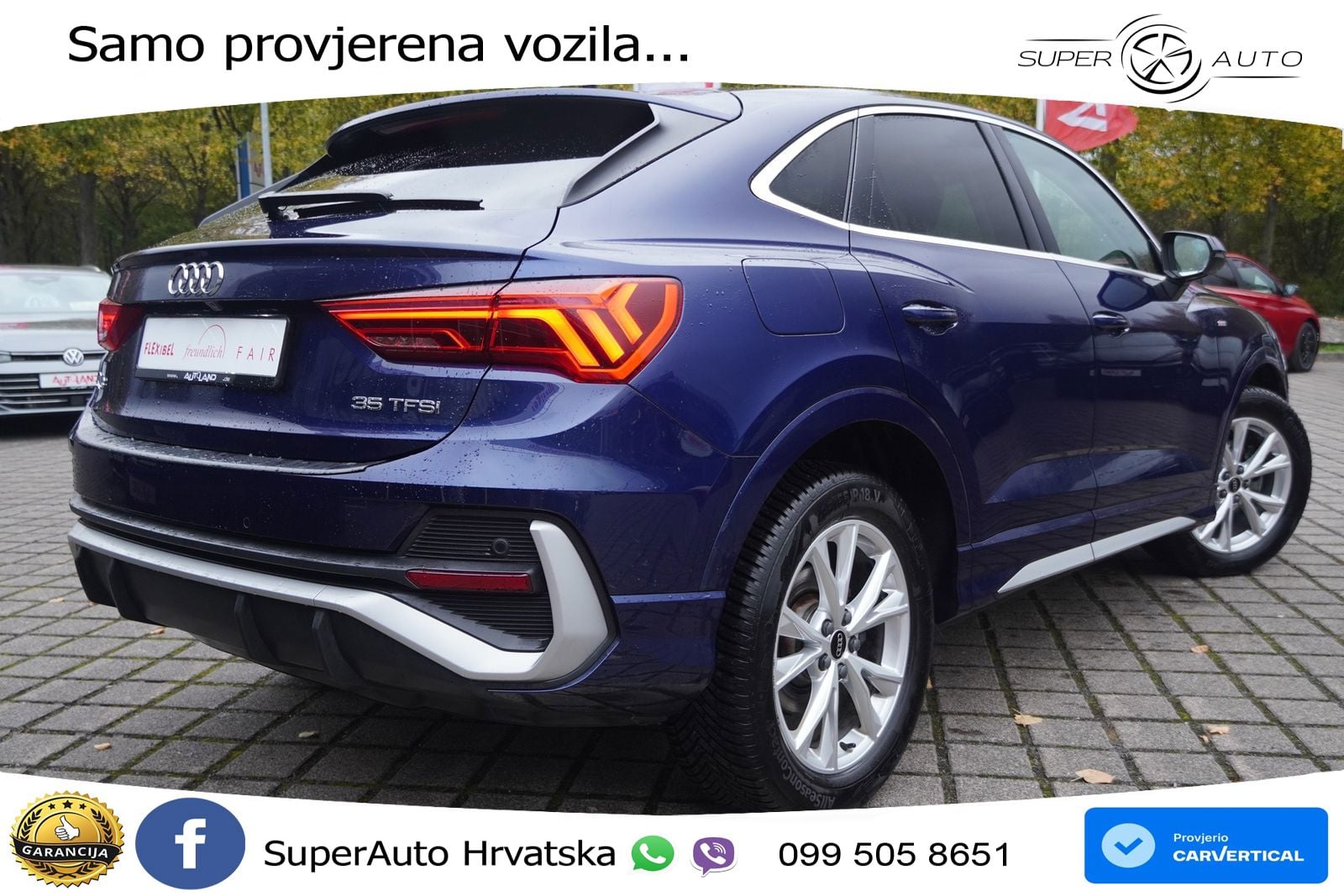 Audi Q3 Sportback 35 TFSI (150 KS) S tronic S line LED+ACC