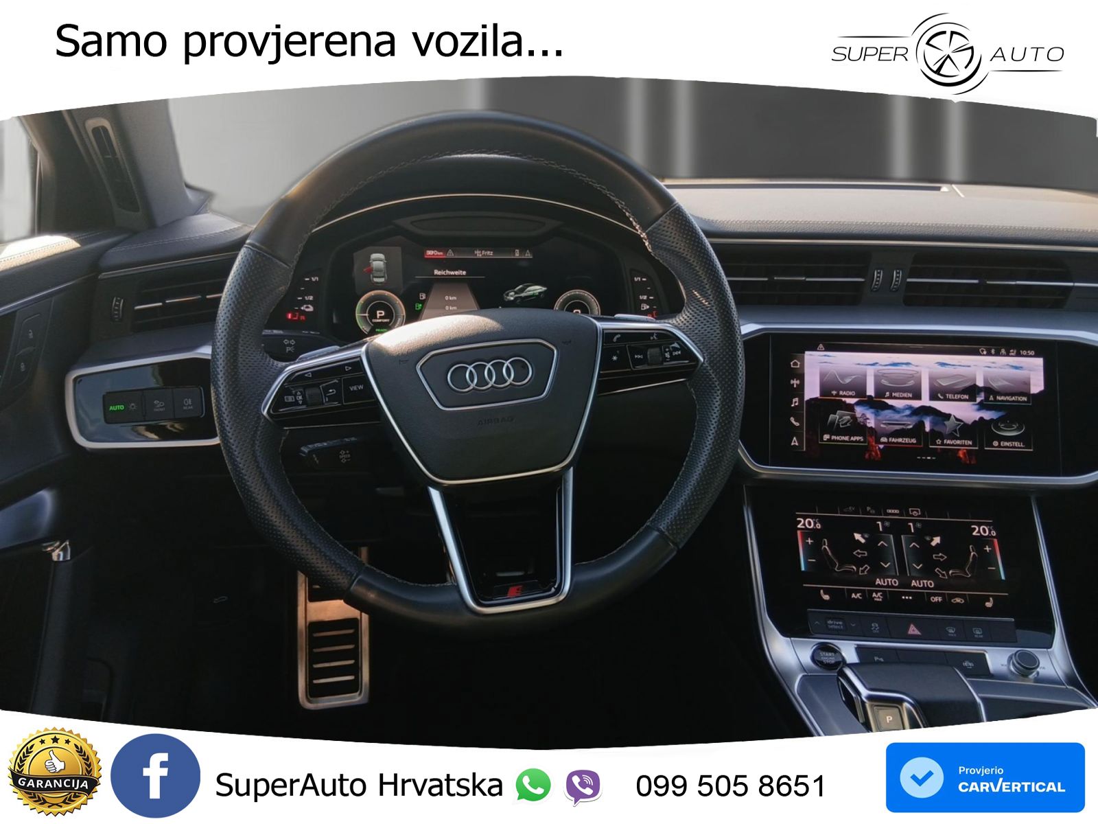 Audi A6 50 TFSIe (299 KS) quattro ultra S tronic S line MATRIX+GR SJED+KAM