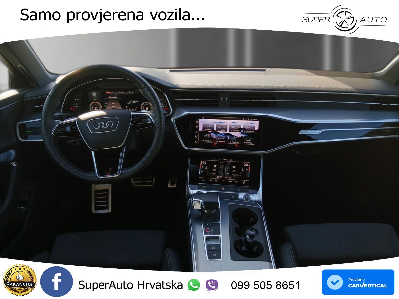Audi A6 50 TFSIe (299 KS) quattro ultra S tronic S line MATRIX+GR SJED+KAM