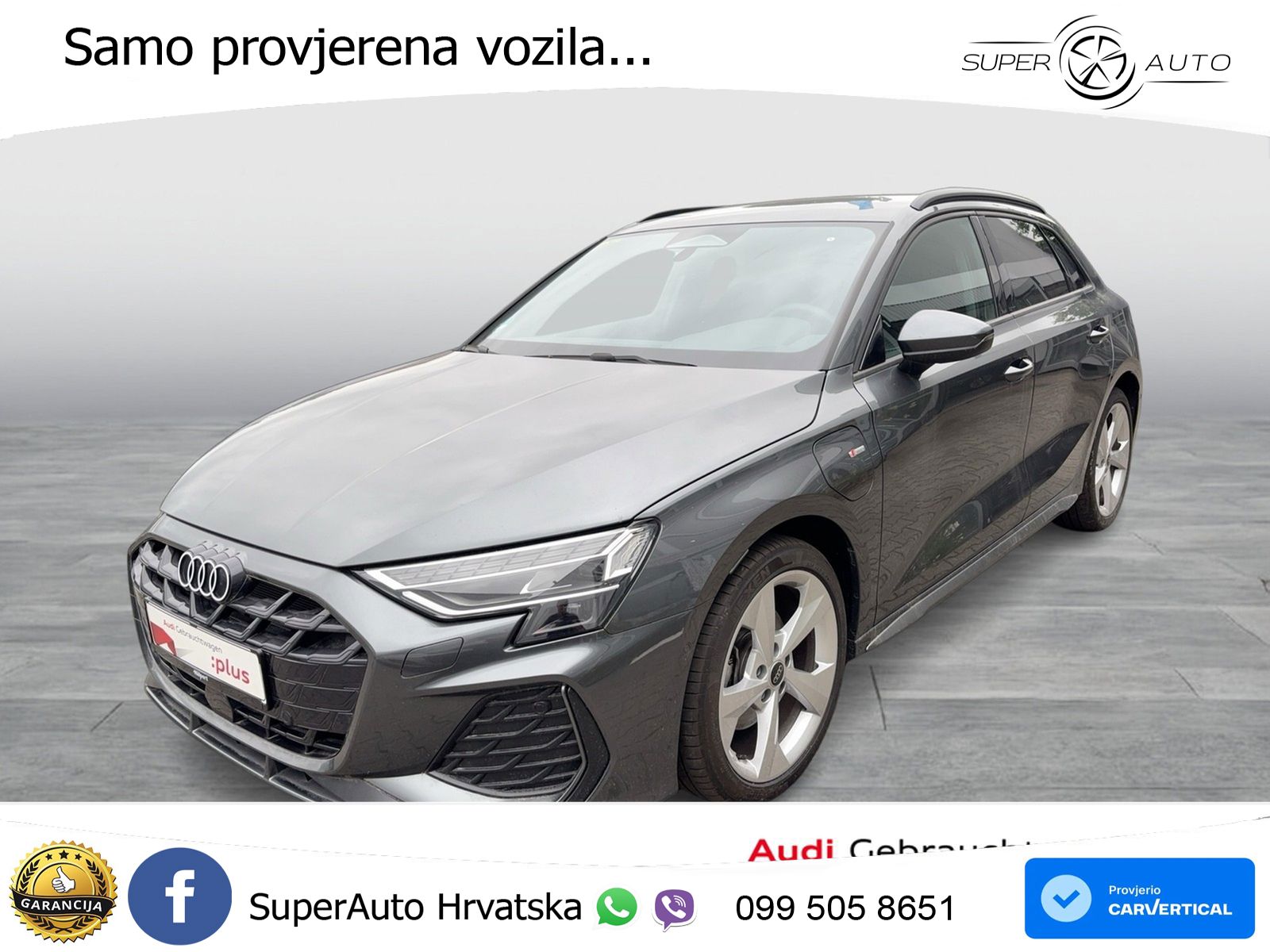 Audi A3 Sportback 40 TFSI e (204 KS) Plug-in Hybrid S tronic S line LED+GR SJED+ACC