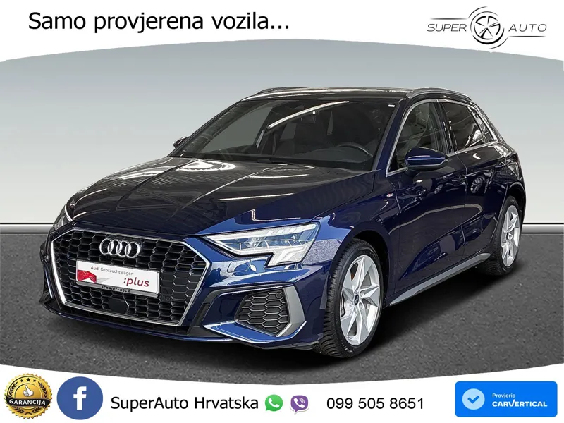 Audi A3 35 TFSI (150 KS) S tronic S line LED+GR SJED+ACC