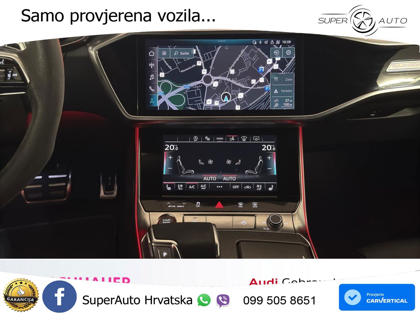 Audi RS7 4.0 TFSI V8 (600 KS) quattro tiptronic MATRIX+GR SJED+KAM