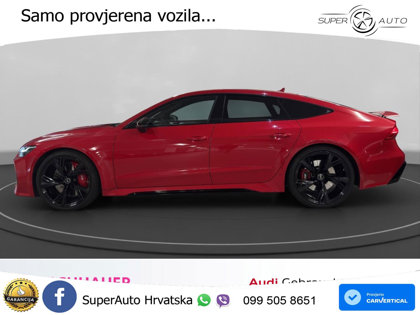 Audi RS7 4.0 TFSI V8 (600 KS) quattro tiptronic MATRIX+GR SJED+KAM