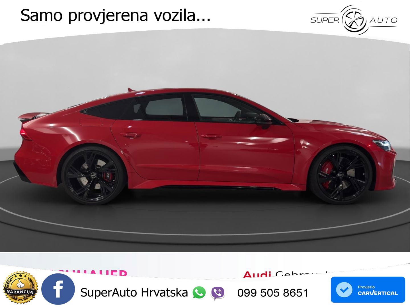 Audi RS7 4.0 TFSI V8 (600 KS) quattro tiptronic MATRIX+GR SJED+KAM