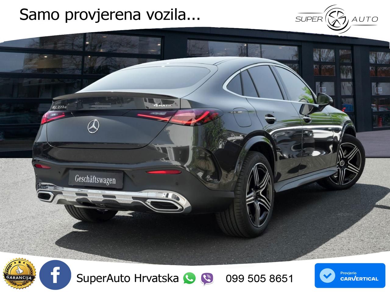 Mercedes GLC Coupe 220d (197 KS) 4MATIC 9G-TRONIC AMG ACC+GR SJED+360+PANO