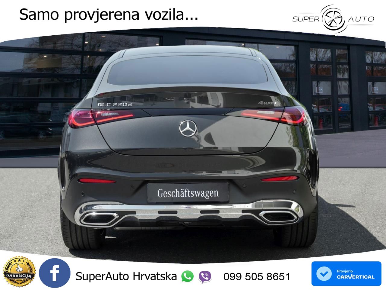 Mercedes GLC Coupe 220d (197 KS) 4MATIC 9G-TRONIC AMG ACC+GR SJED+360+PANO
