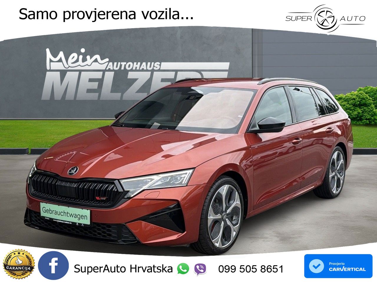 Škoda Octavia Combi RS 2.0 TSI (265 KS) DSG MATRIX+GR SJED+KAM