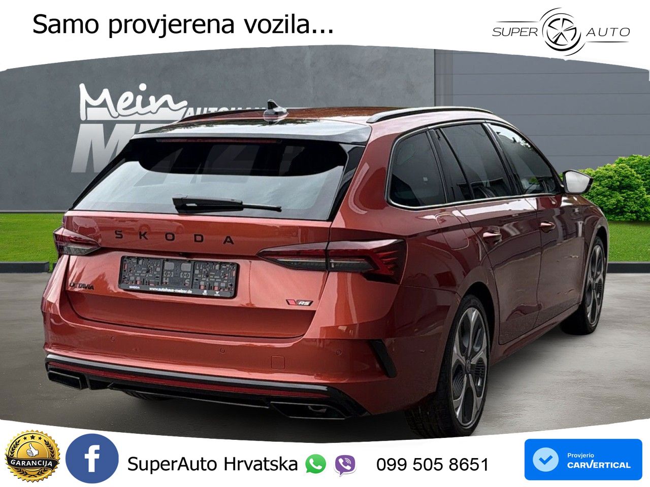 Škoda Octavia Combi RS 2.0 TSI (265 KS) DSG MATRIX+GR SJED+KAM