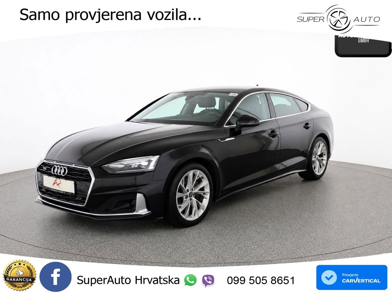Audi A5 Sportback  40 TFSI (204 KS) quattro S tronic S line LED+GR SJED+ACC