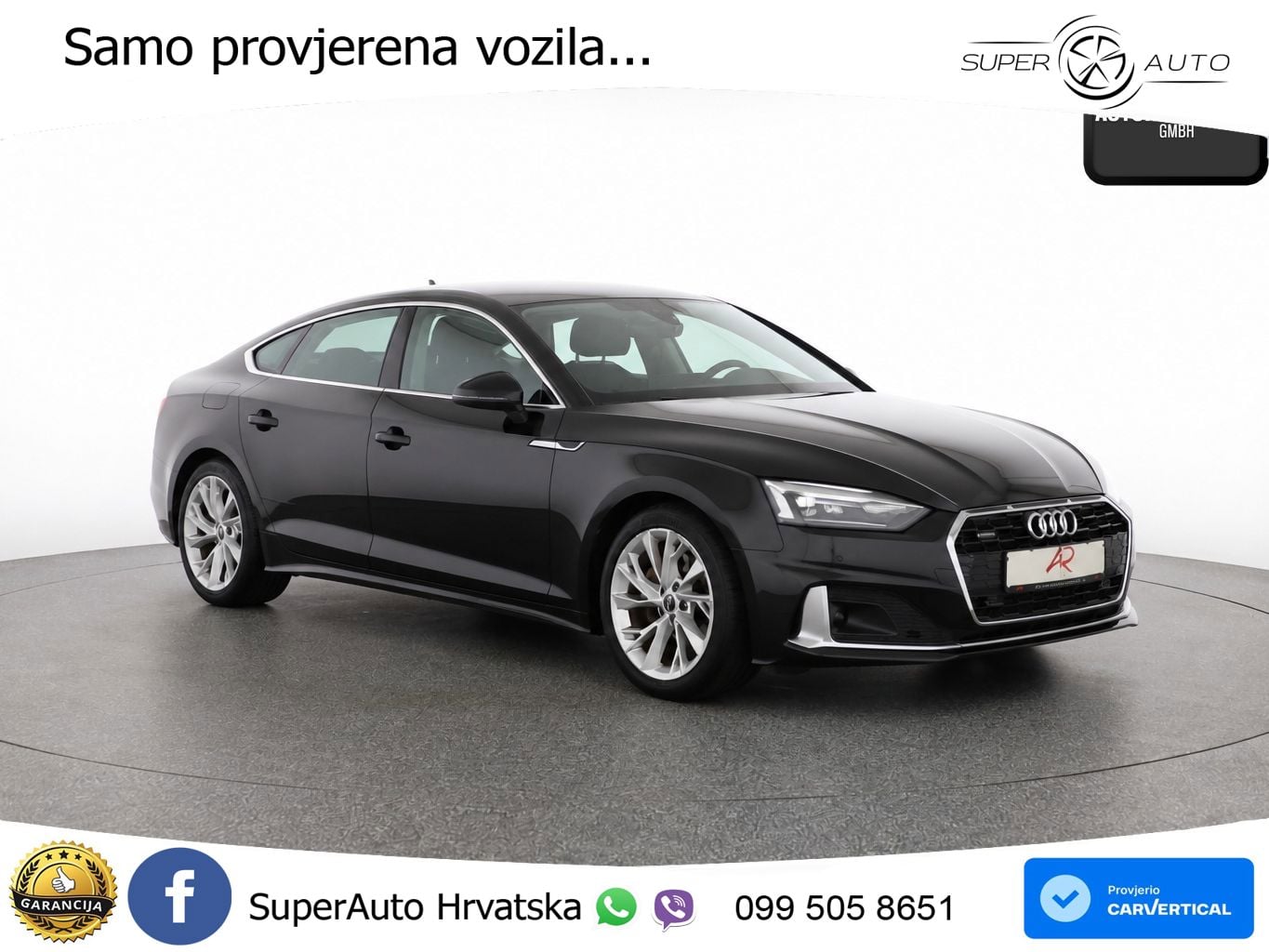 Audi A5 Sportback  40 TFSI (204 KS) quattro S tronic S line LED+GR SJED+ACC