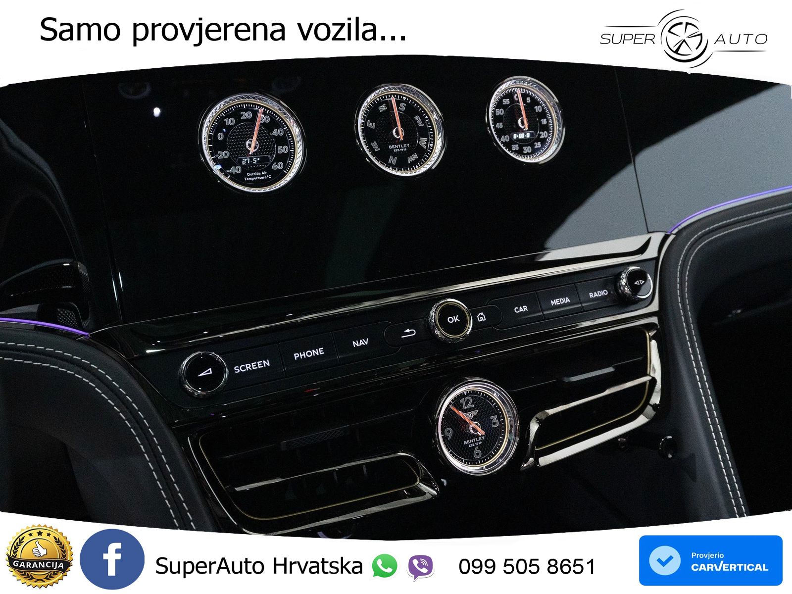 Bentley Flying Spur IV S 4.0 V8 TFSi (680 KS) AWD DCT ZRAČNI+ACC+GR SJED+KAM+PANO