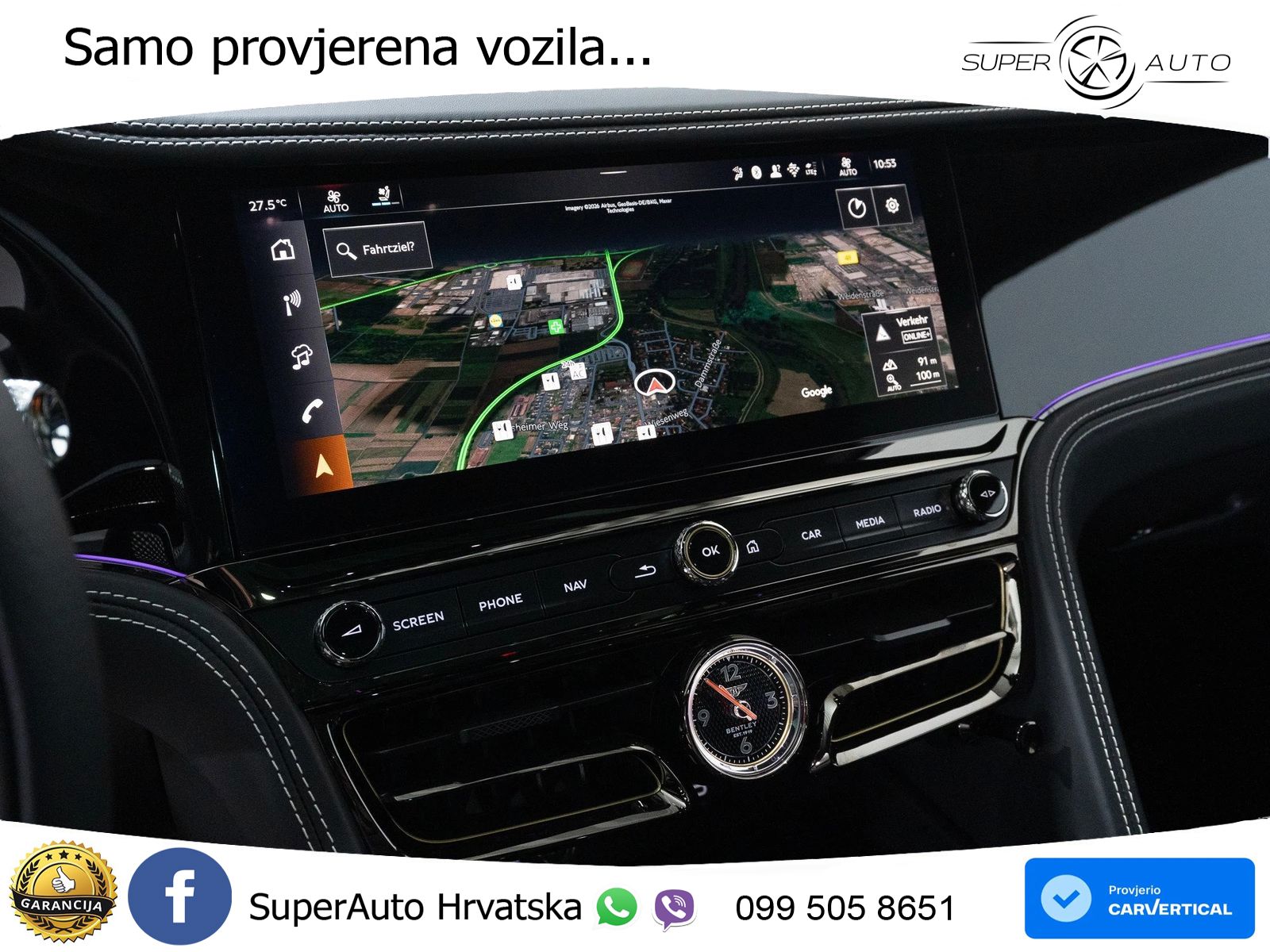 Bentley Flying Spur IV S 4.0 V8 TFSi (680 KS) AWD DCT ZRAČNI+ACC+GR SJED+KAM+PANO