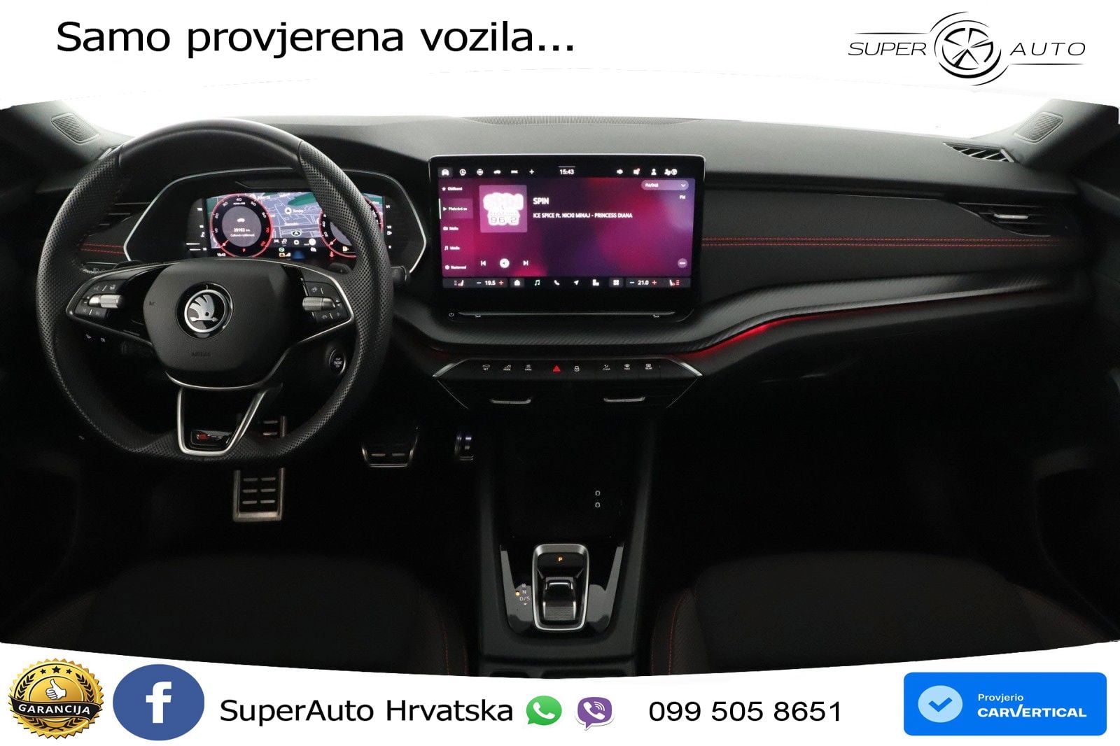 Škoda Octavia Combi RS 2.0 TSI (265 KS) DSG MATRIX+GR SJED+KAM