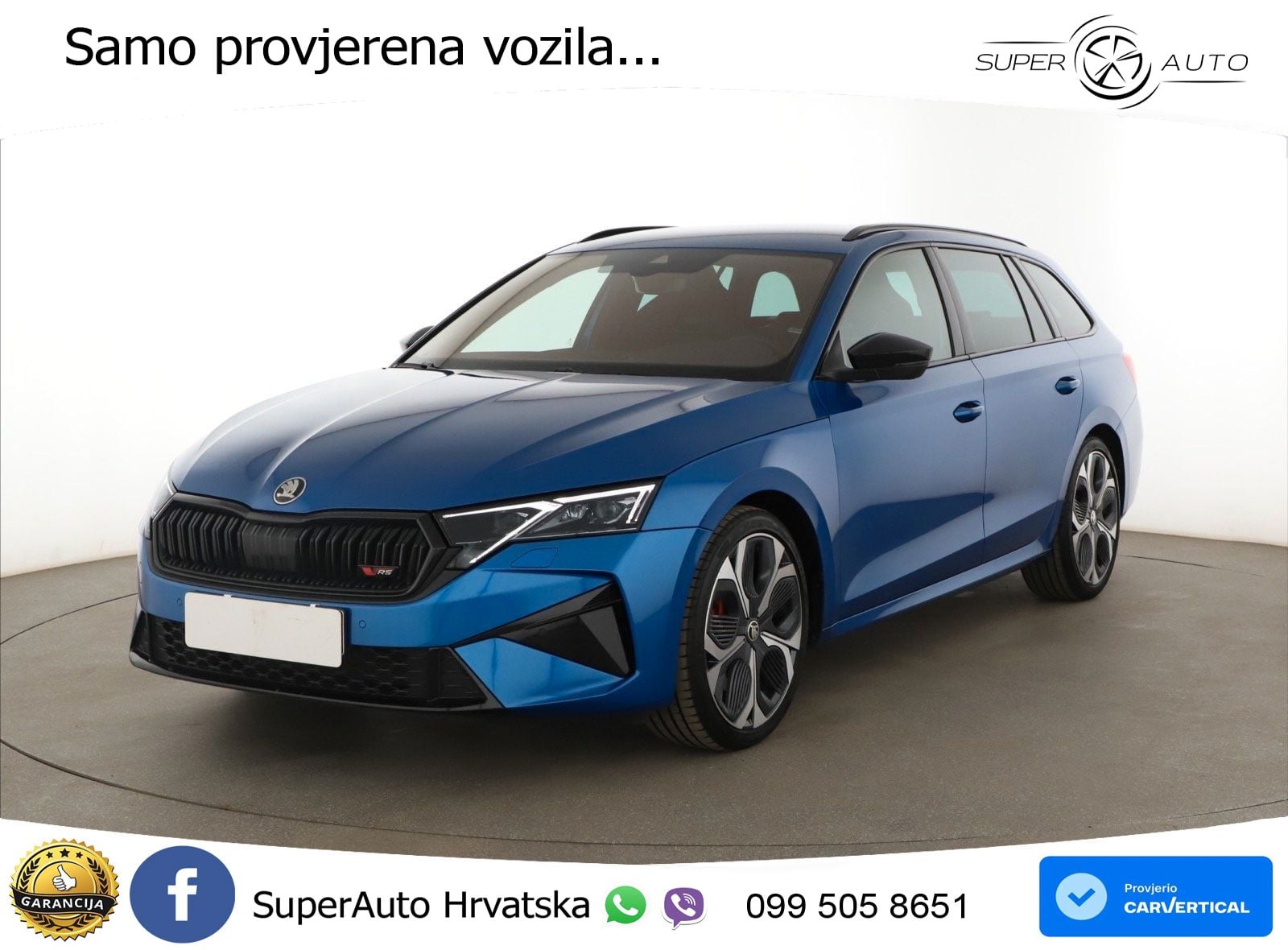 Škoda Octavia Combi RS 2.0 TSI (265 KS) DSG MATRIX+GR SJED+KAM