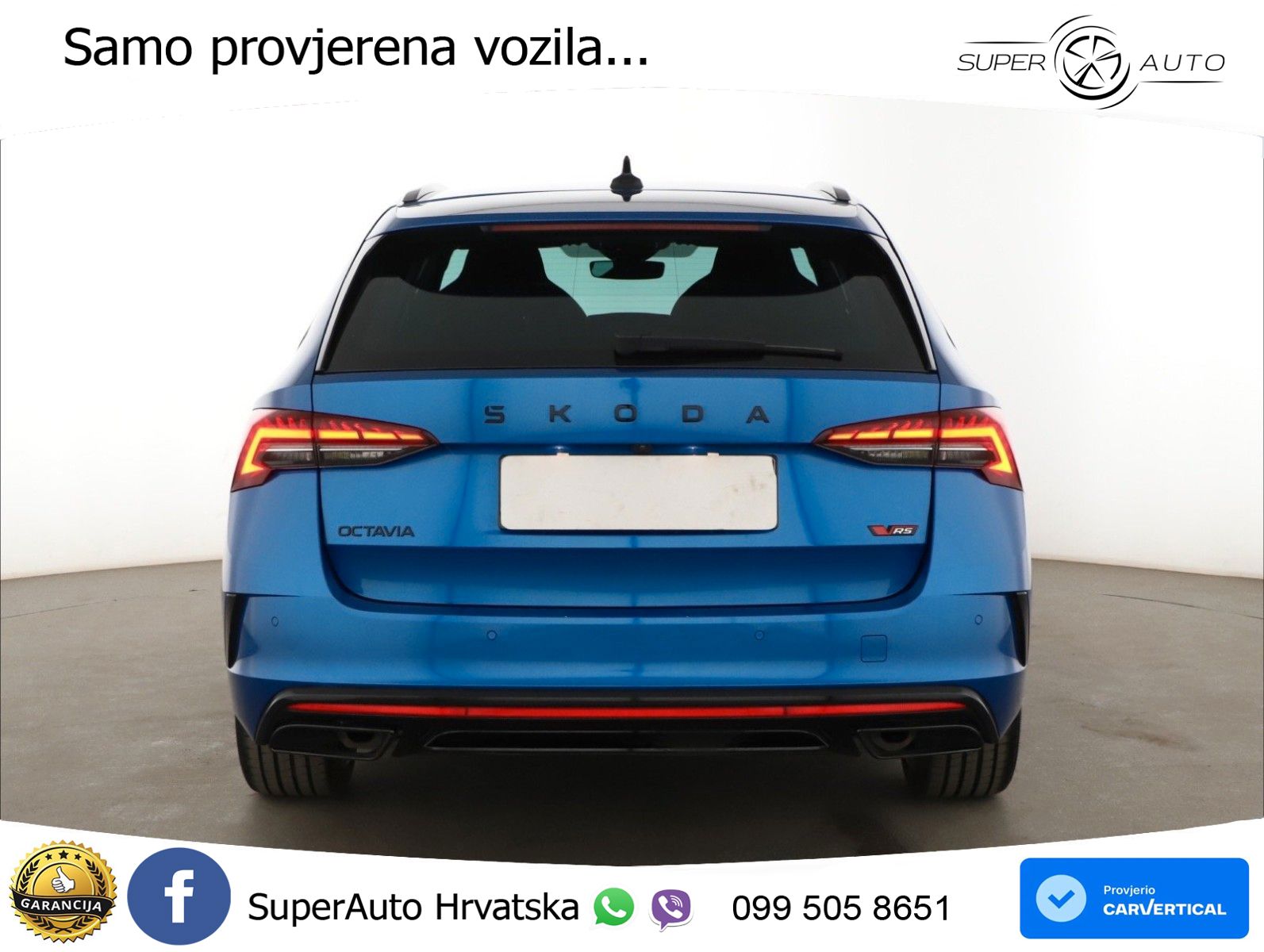 Škoda Octavia Combi RS 2.0 TSI (265 KS) DSG MATRIX+GR SJED+KAM