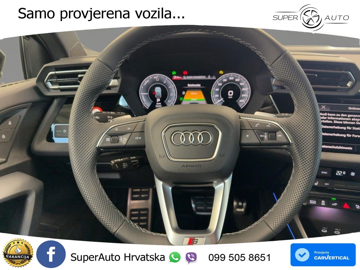 Audi A3 45 TFSIe (272 KS) S tronic S line LED+GR SJED+ACC