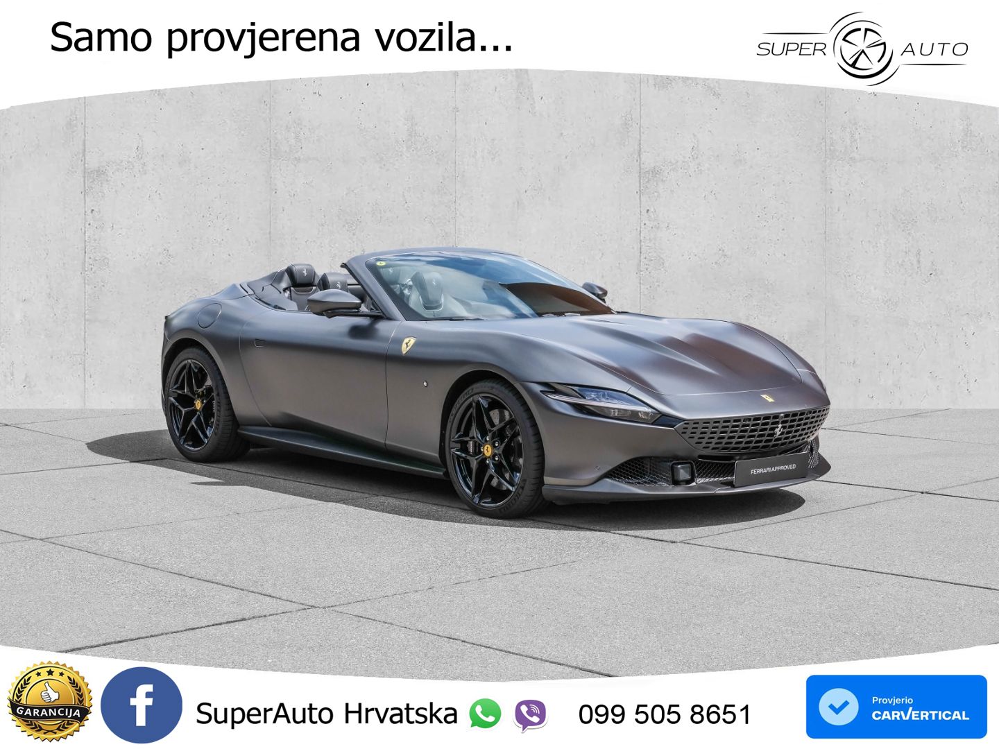 Ferrari Roma Spider 3.9 V8 (620 KS) F1 DCT LED+GR SJED+ACC
