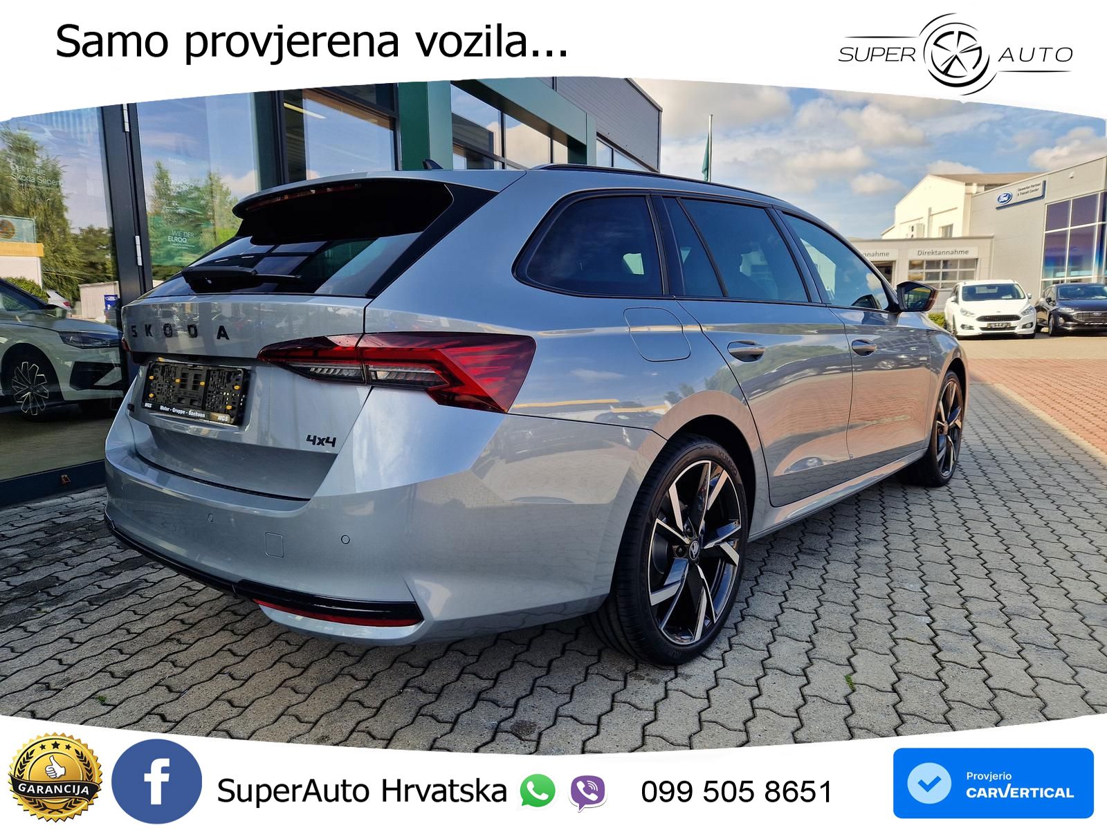 Škoda Octavia Combi 2.0 TSI (204 KS) 4x4 DSG LED+GR SJED+ACC