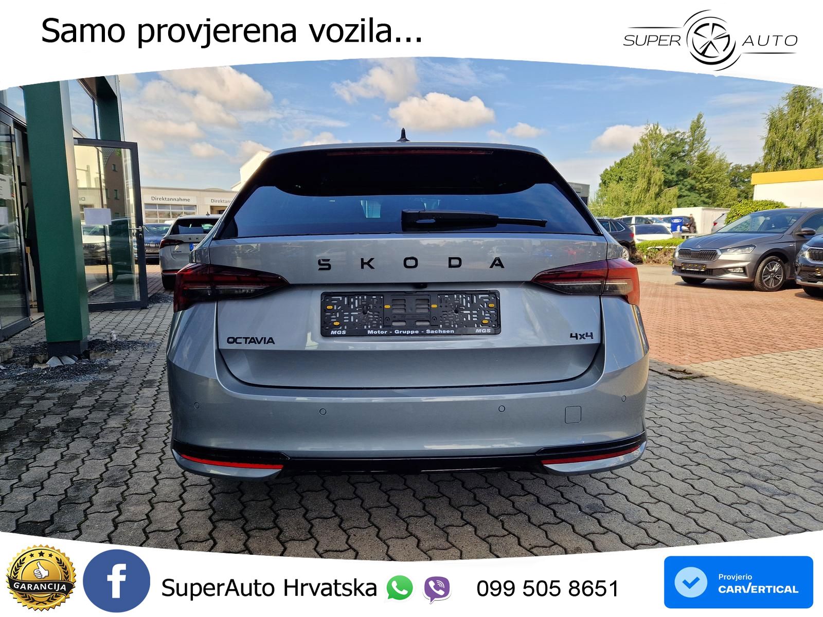 Škoda Octavia Combi 2.0 TSI (204 KS) 4x4 DSG LED+GR SJED+ACC