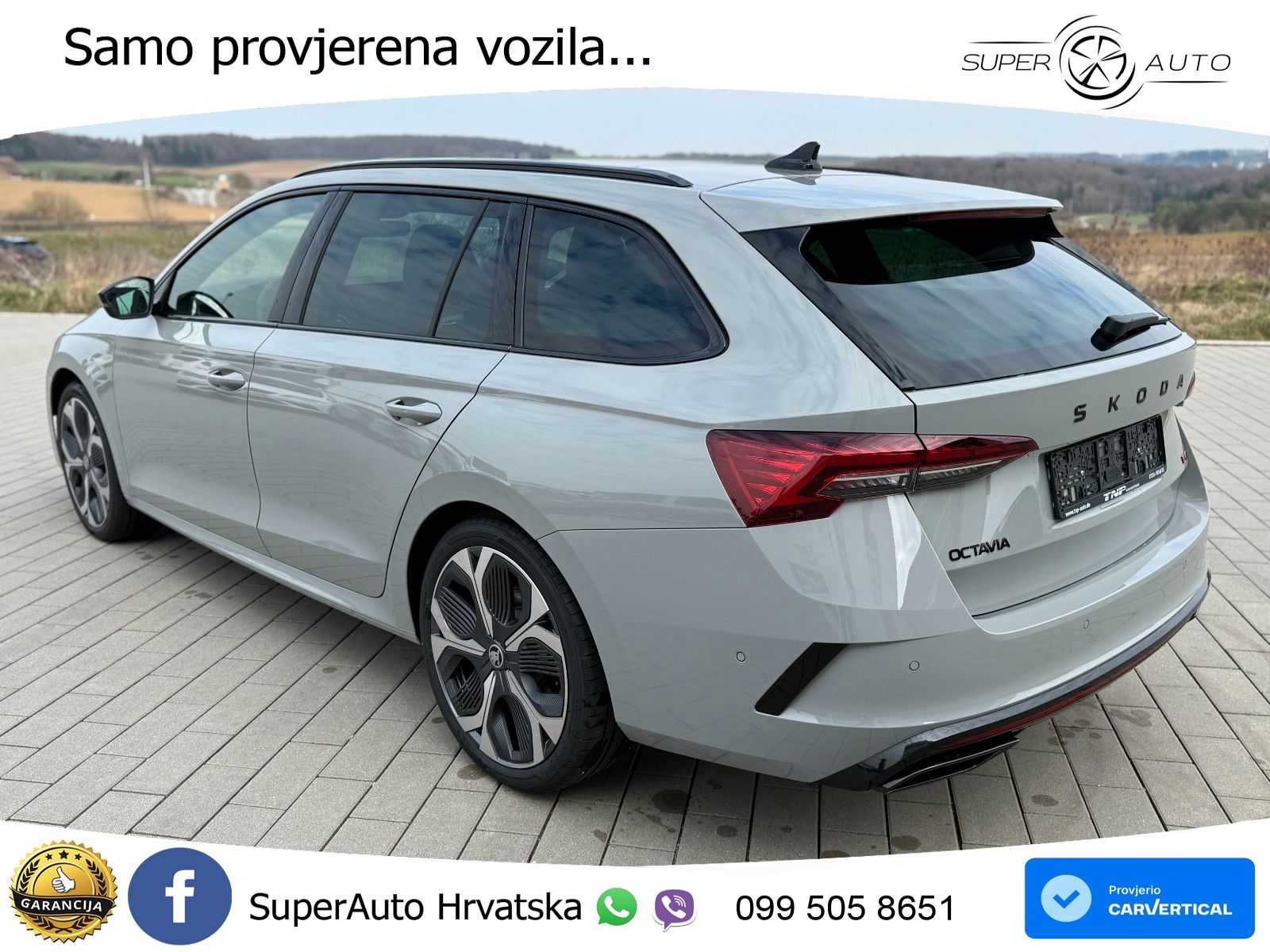 Škoda Octavia Combi RS 2.0 TSI (265 KS) DSG MATRIX+GR SJED+KAM