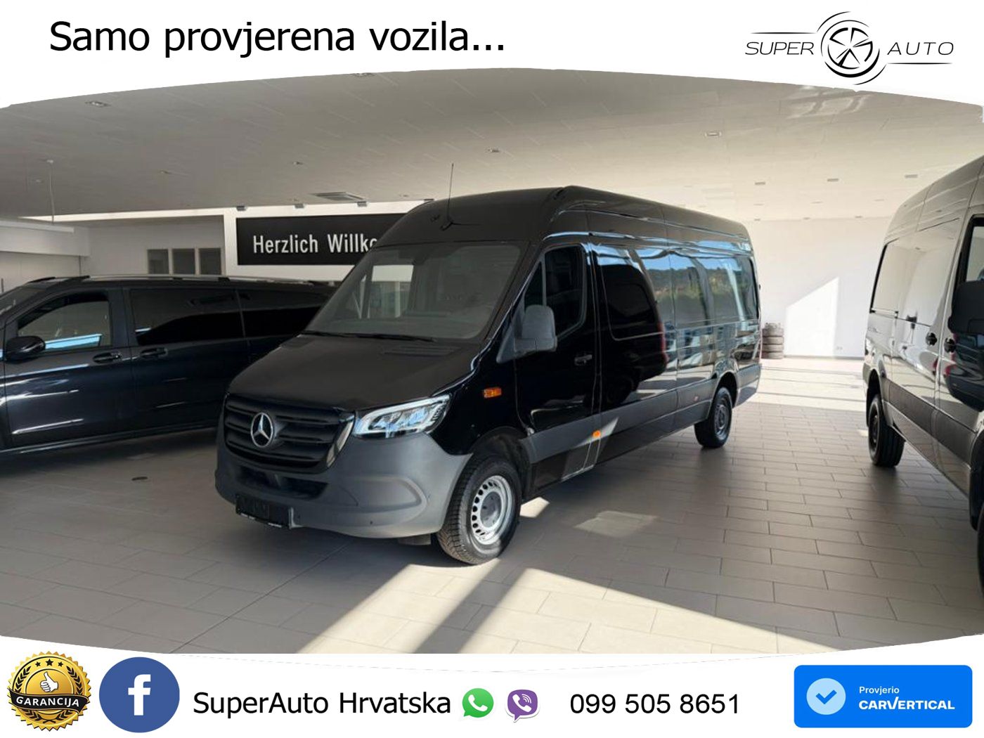 Mercedes-Benz Sprinter 319 CDI Kasten Hochdach Lang ACC AHK 190 KS
