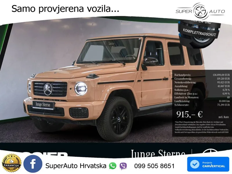 Mercedes G 580 EQ Long 116 kWh (587 KS) 4MATIC Manufaktur LED+GR SJED+ACC