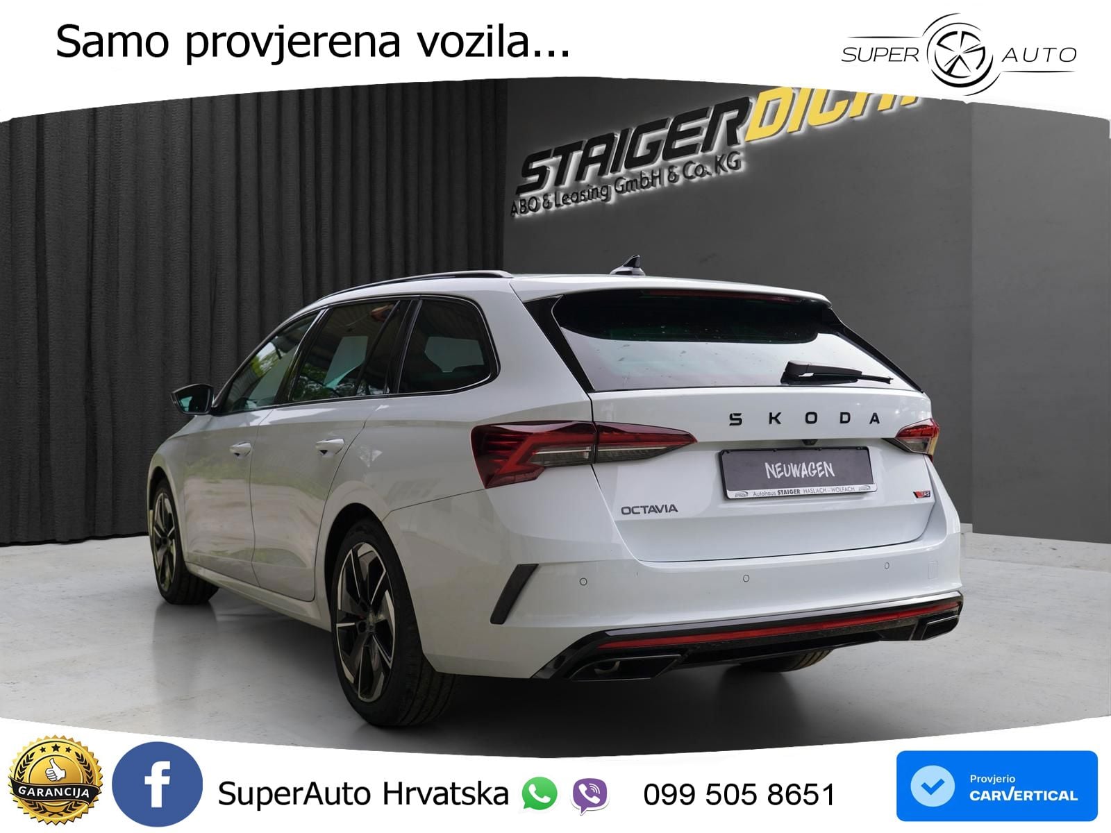 Škoda Octavia Combi RS 2.0 TSI (265 KS) DSG MATRIX+GR SJED+KAM