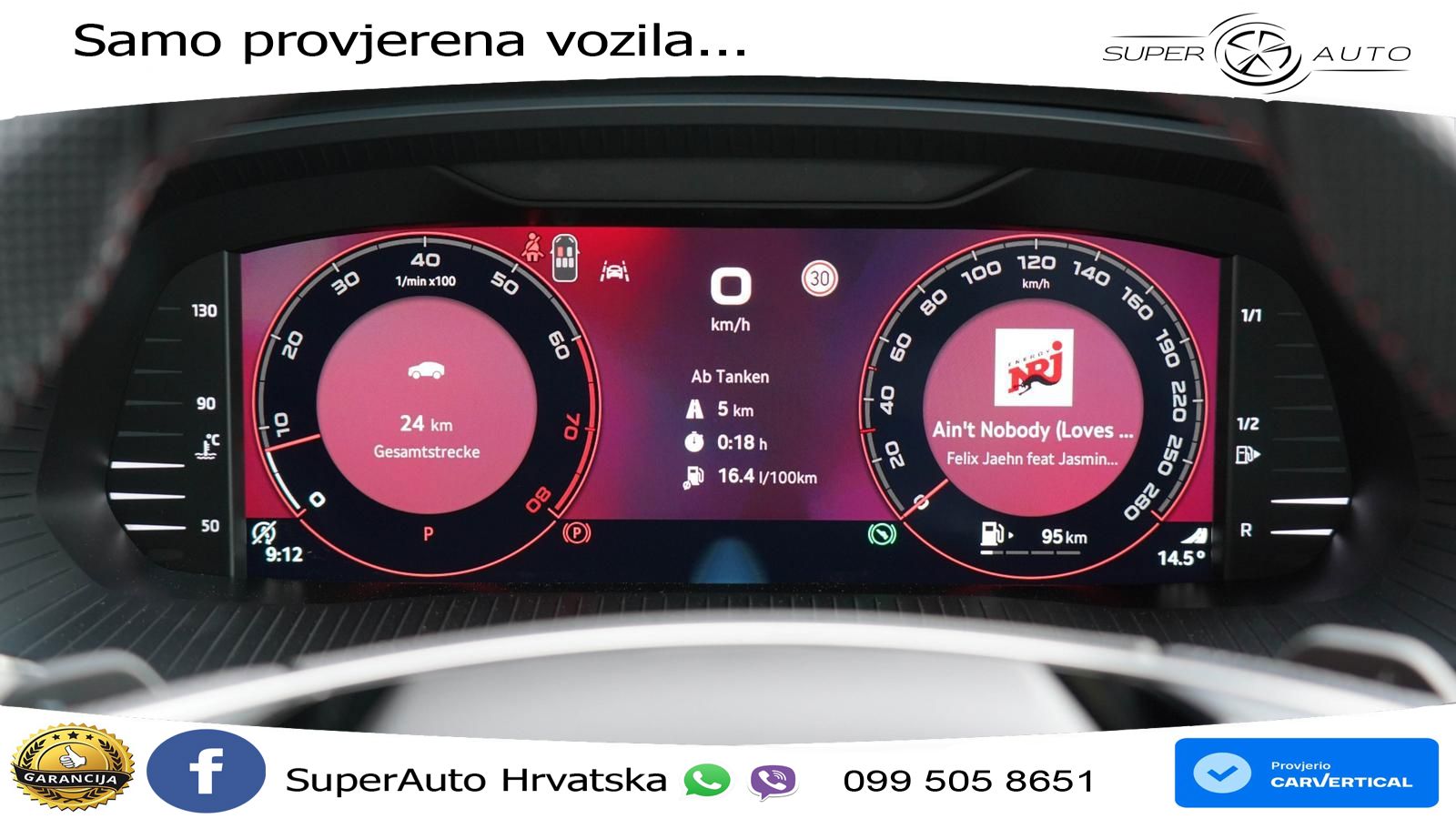 Škoda Octavia Combi RS 2.0 TSI (265 KS) DSG MATRIX+GR SJED+KAM
