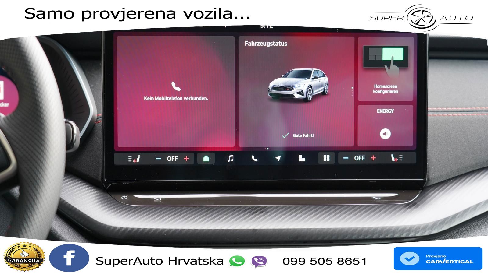 Škoda Octavia Combi RS 2.0 TSI (265 KS) DSG MATRIX+GR SJED+KAM