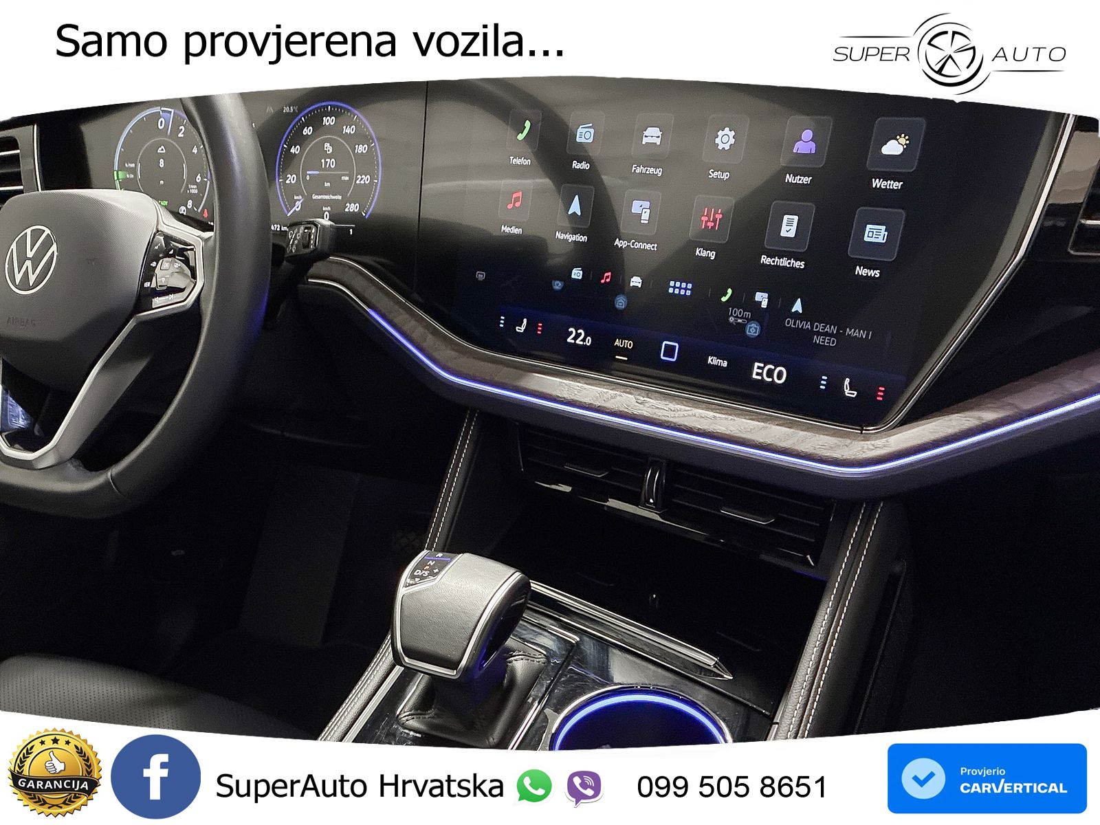 Volkswagen Touareg 3.0 V6 TFSI (381 KS) 4MOTION Tiptronic ZRAČNI+ACC+GR SJED+KAM+PANO