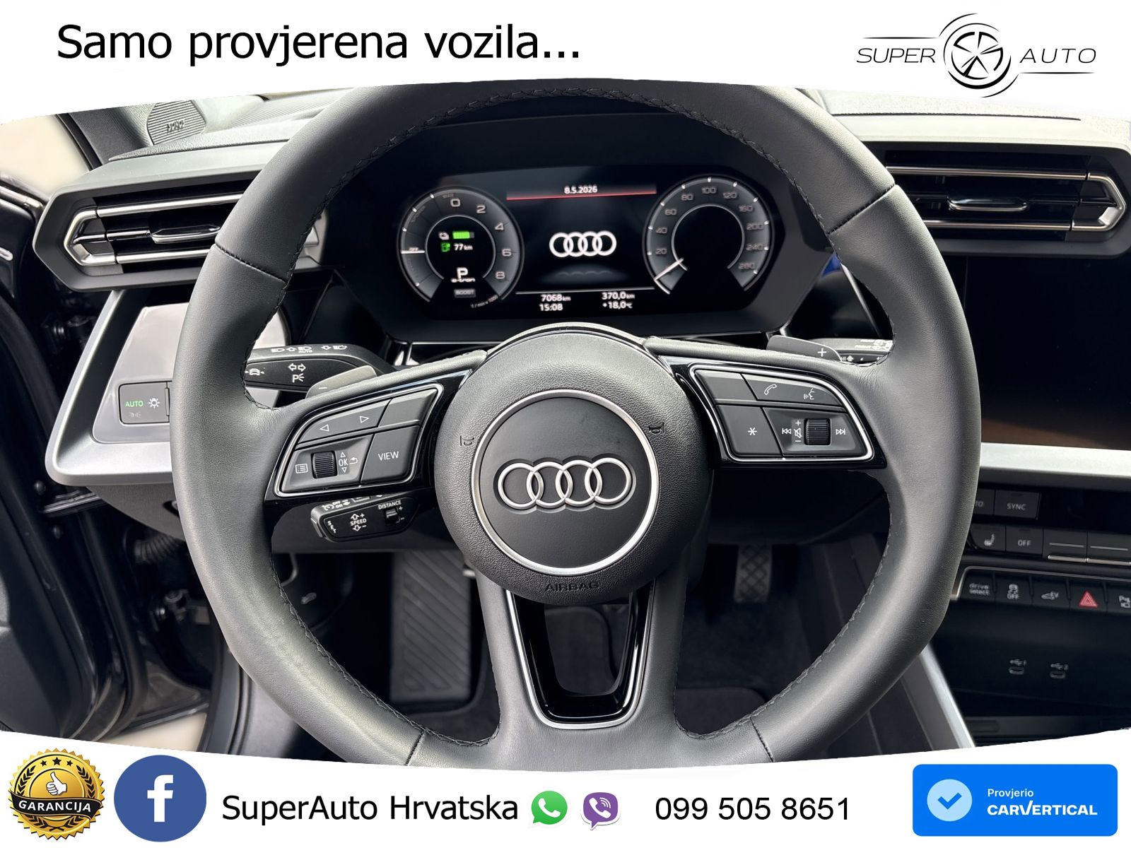 Audi A3 Sportback 40 TFSI e (204 KS) Plug-in Hybrid S tronic LED+GR SJED+ACC