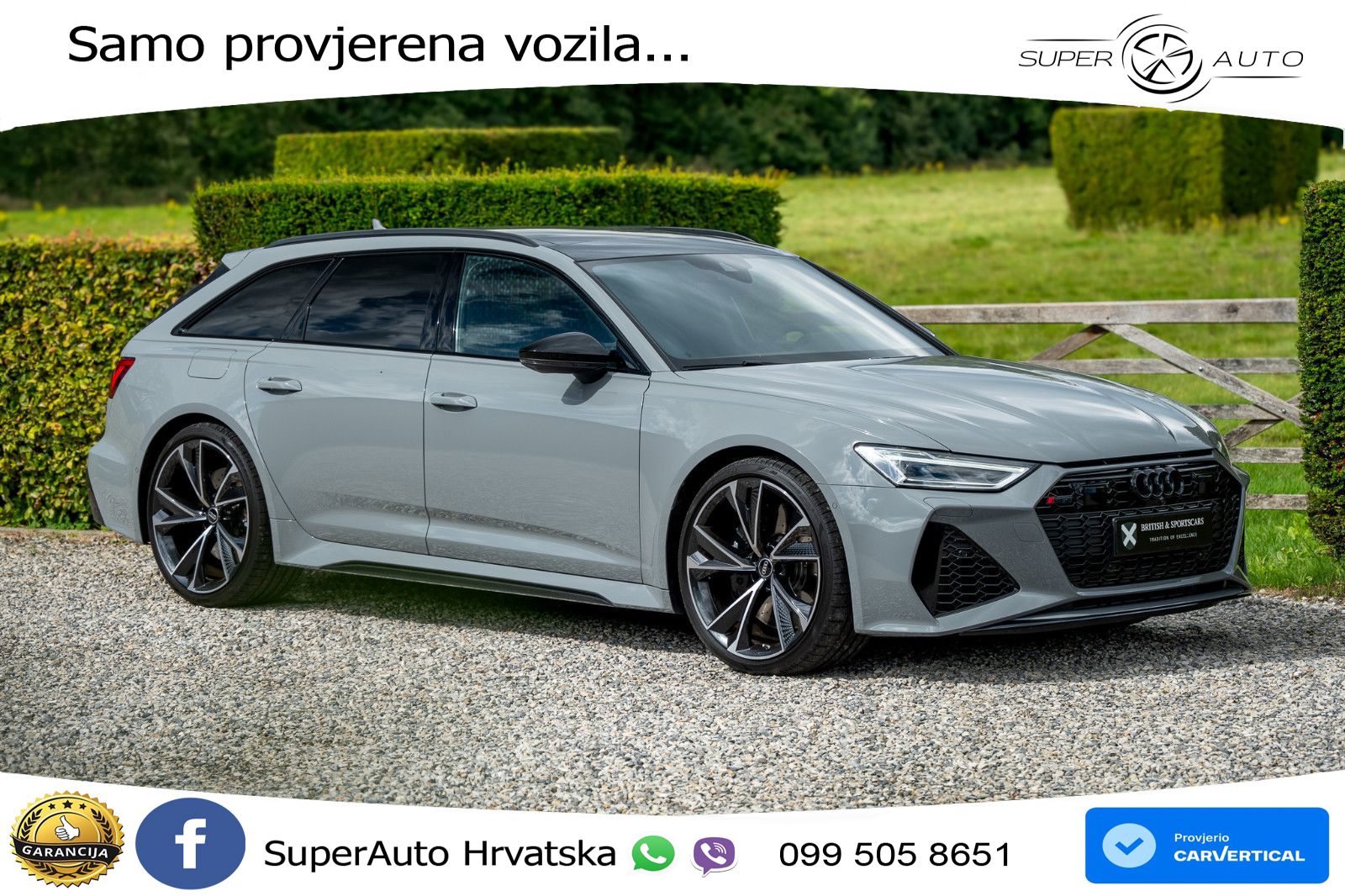Audi RS6 Avant 4.0 TFSI V8 performance (630 KS)  quattro tiptronic LED+GR SJED+ACC