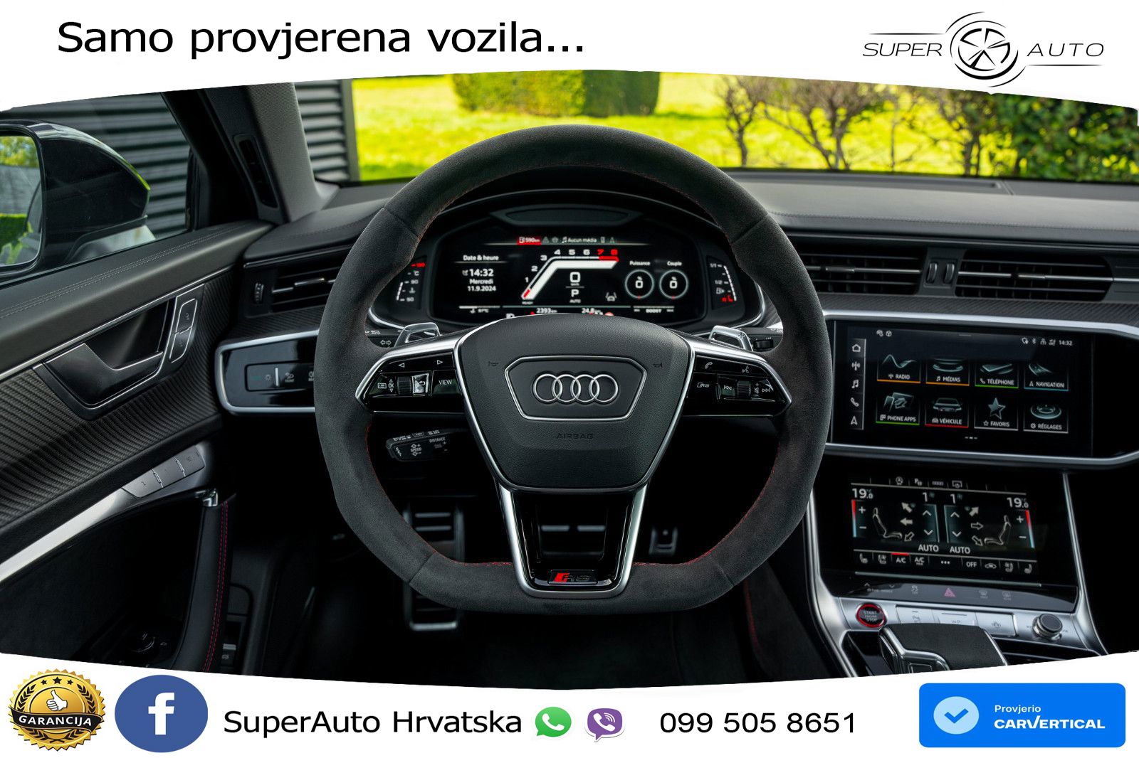 Audi RS6 Avant 4.0 TFSI V8 performance (630 KS)  quattro tiptronic LED+GR SJED+ACC