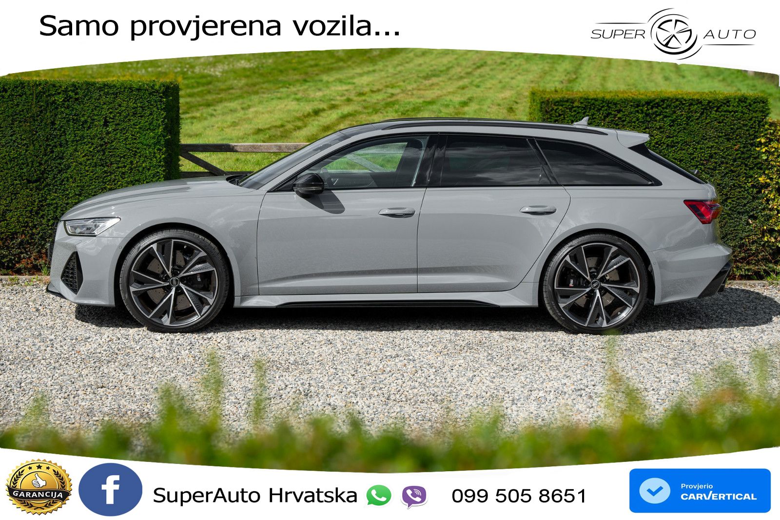 Audi RS6 Avant 4.0 TFSI V8 performance (630 KS)  quattro tiptronic LED+GR SJED+ACC