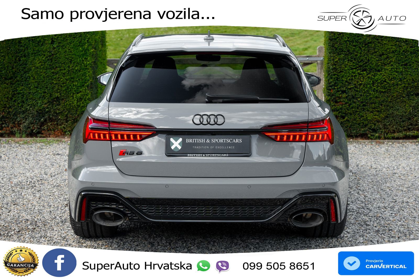Audi RS6 Avant 4.0 TFSI V8 performance (630 KS)  quattro tiptronic LED+GR SJED+ACC