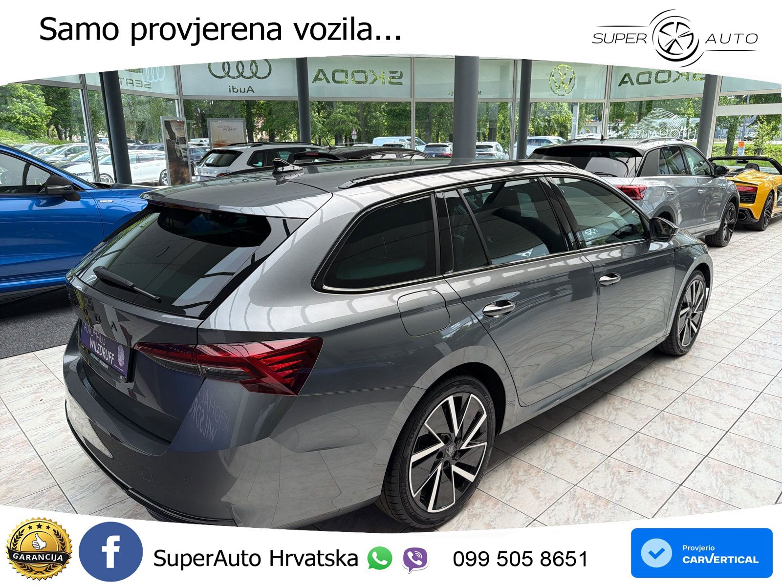 Škoda Octavia Combi 2.0 TDI (150 KS) DSG SportLine MATRIX+GR SJED+KAM