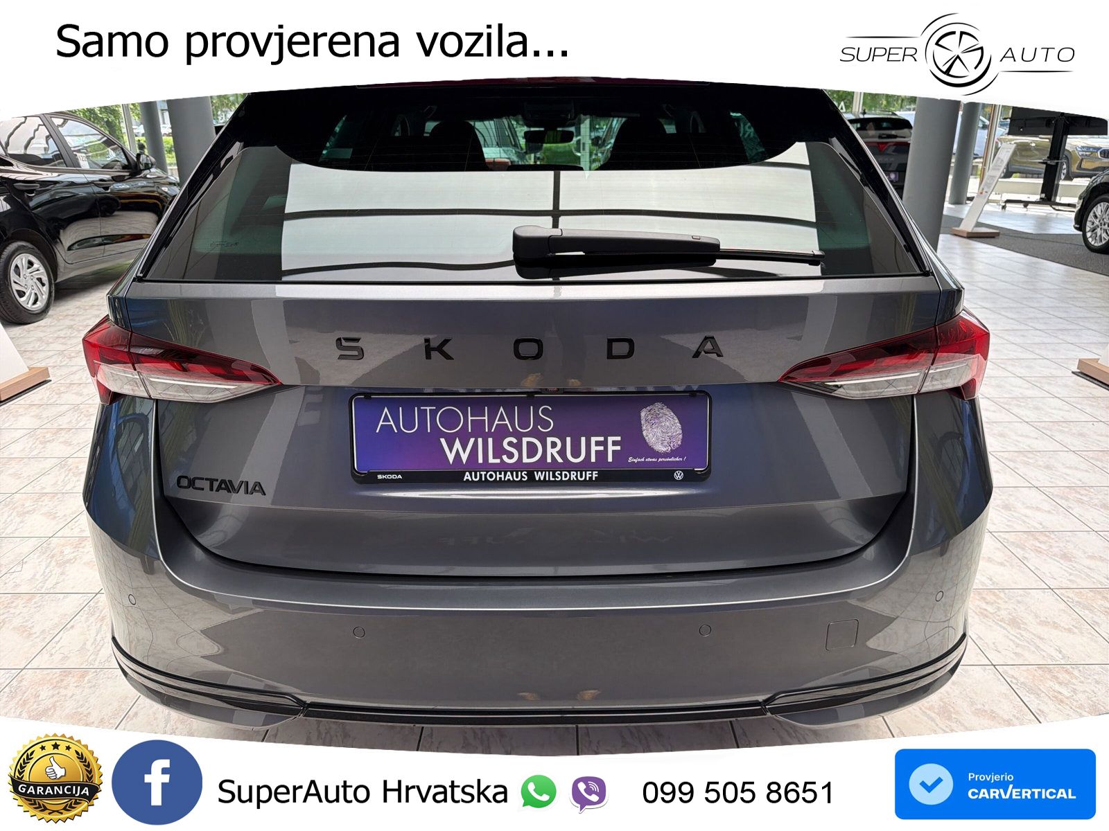 Škoda Octavia Combi 2.0 TDI (150 KS) DSG SportLine MATRIX+GR SJED+KAM