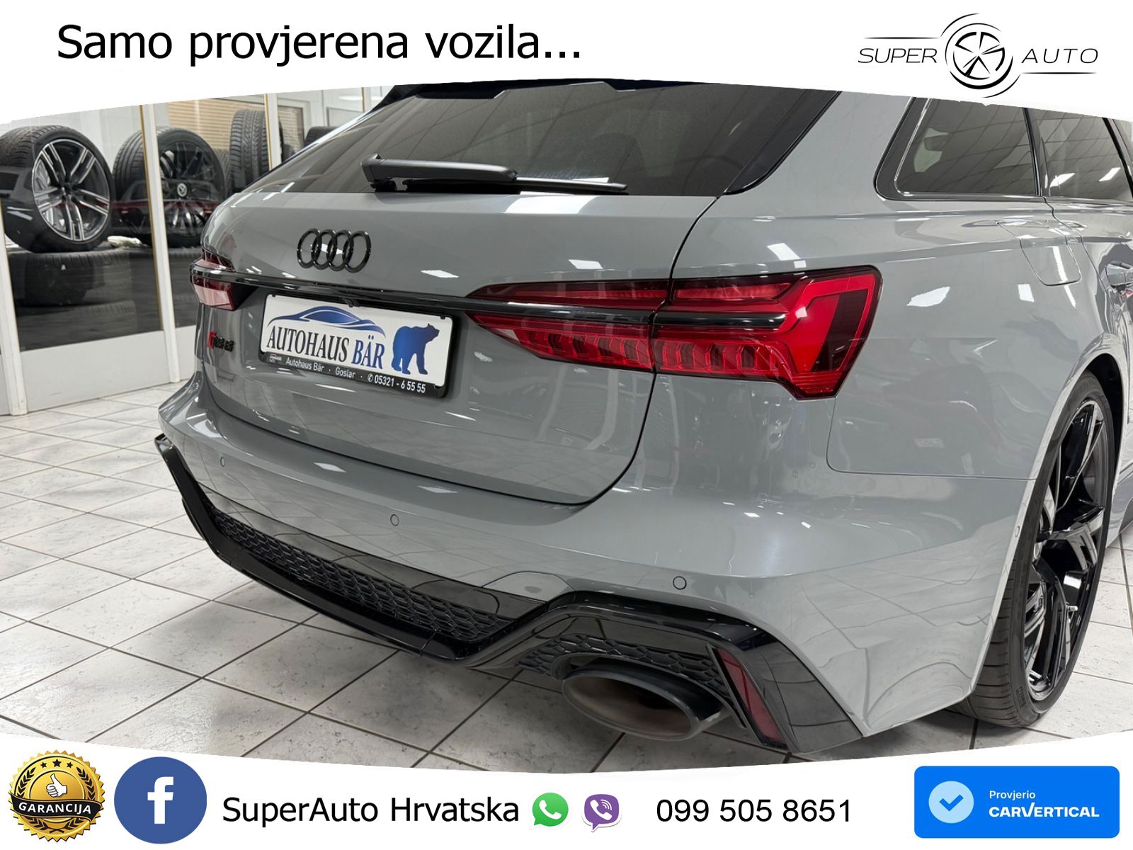 Audi RS6 Avant 4.0 TFSI V8 (600 KS) quattro Tiptronic LED+GR SJED+ACC