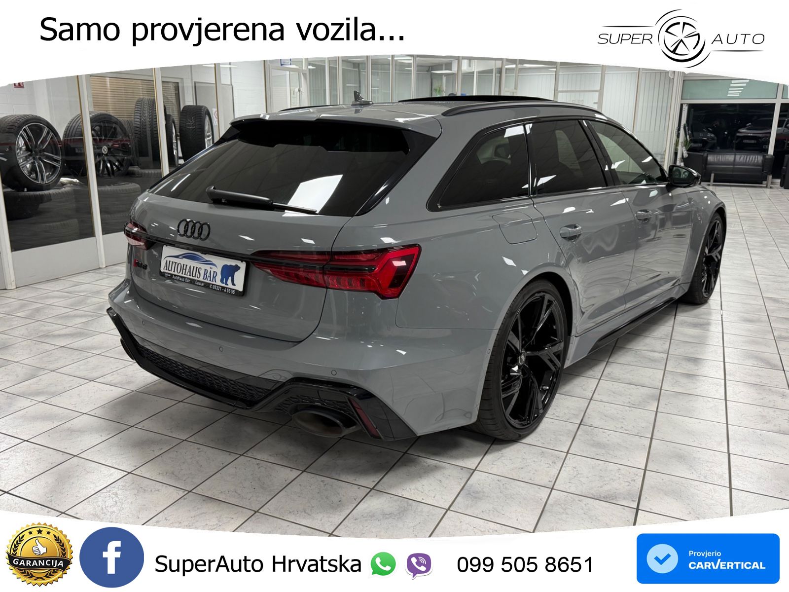 Audi RS6 Avant 4.0 TFSI V8 (600 KS) quattro Tiptronic LED+GR SJED+ACC