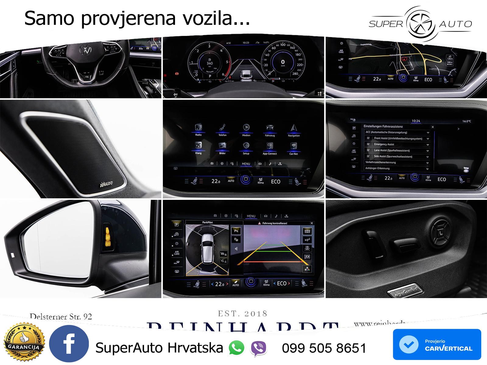 Volkswagen Touareg 3.0 V6 TDI (231 KS) 4MOTION Tiptronic R-Line ZRAČNI+ACC+GR SJED+KAM+PANO
