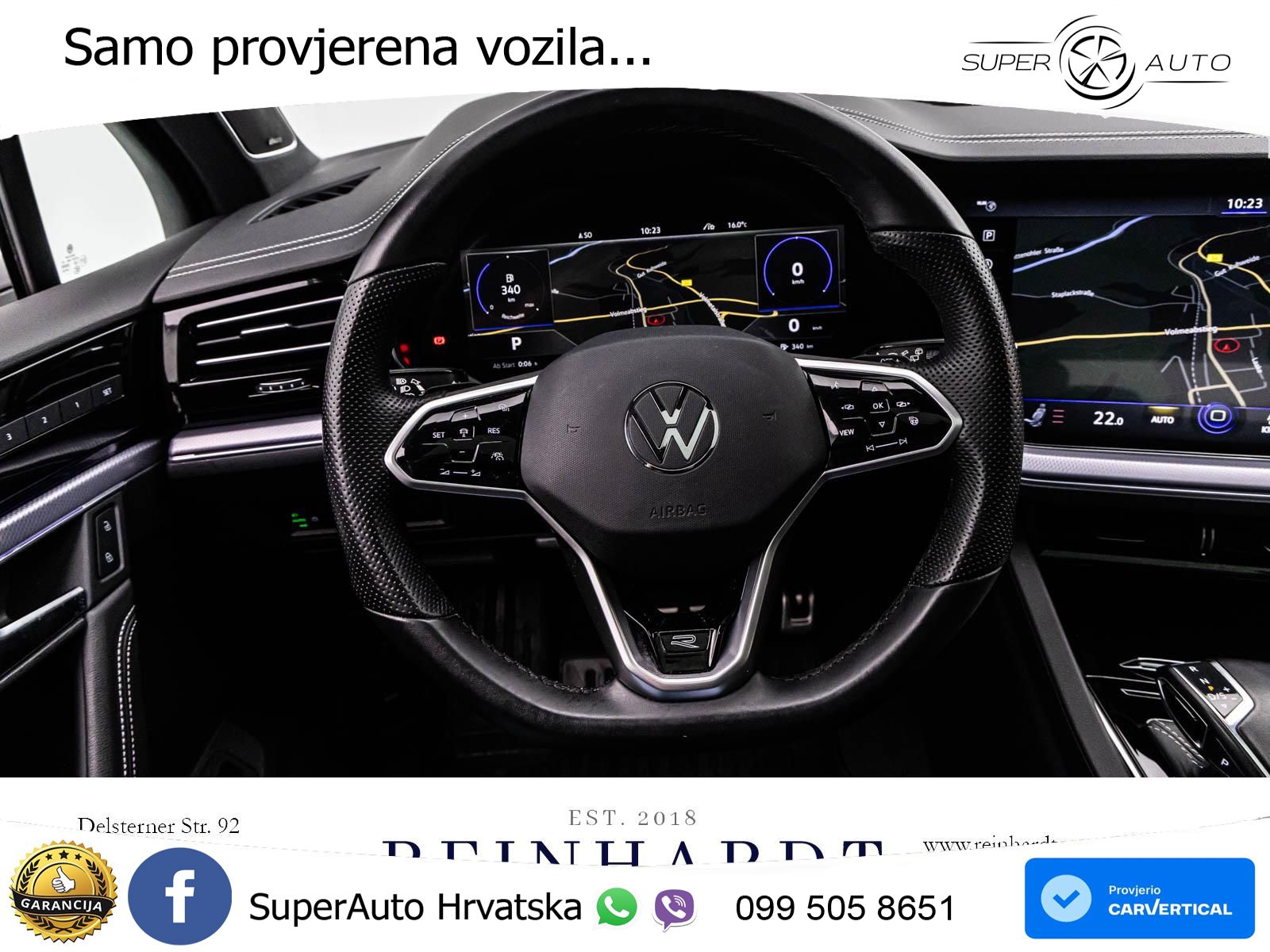 Volkswagen Touareg 3.0 V6 TDI (231 KS) 4MOTION Tiptronic R-Line ZRAČNI+ACC+GR SJED+KAM+PANO
