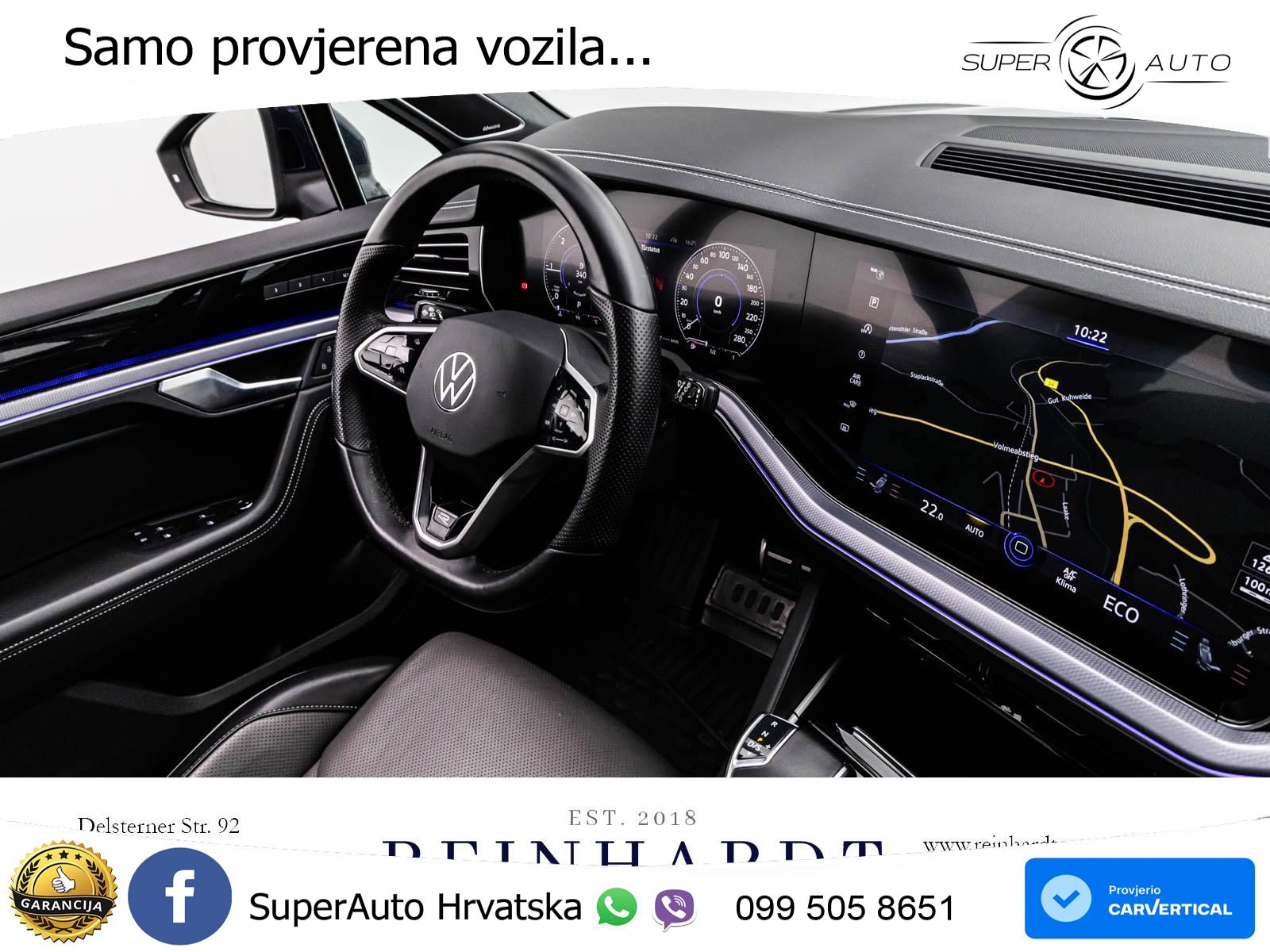 Volkswagen Touareg 3.0 V6 TDI (231 KS) 4MOTION Tiptronic R-Line ZRAČNI+ACC+GR SJED+KAM+PANO