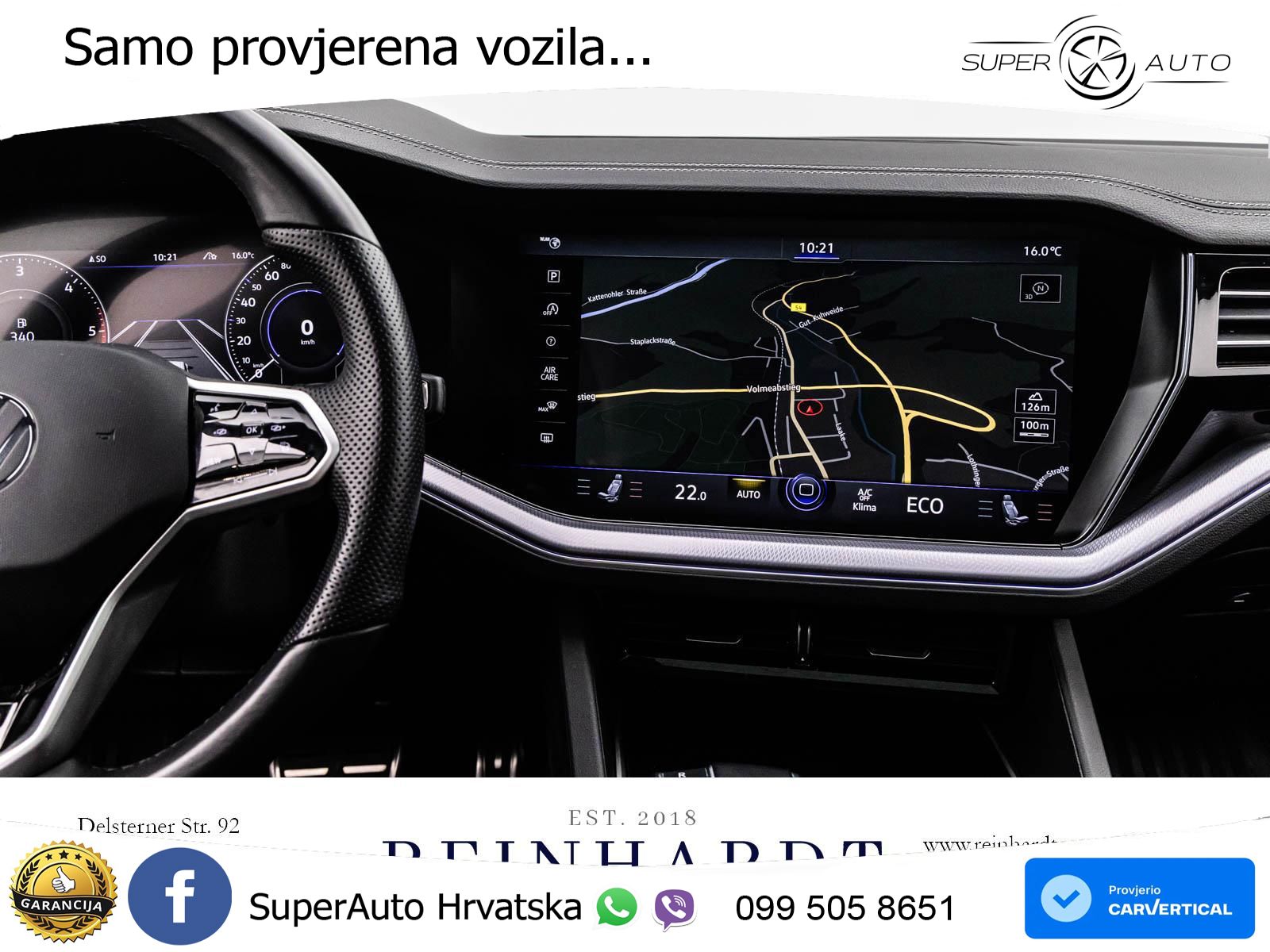 Volkswagen Touareg 3.0 V6 TDI (231 KS) 4MOTION Tiptronic R-Line ZRAČNI+ACC+GR SJED+KAM+PANO