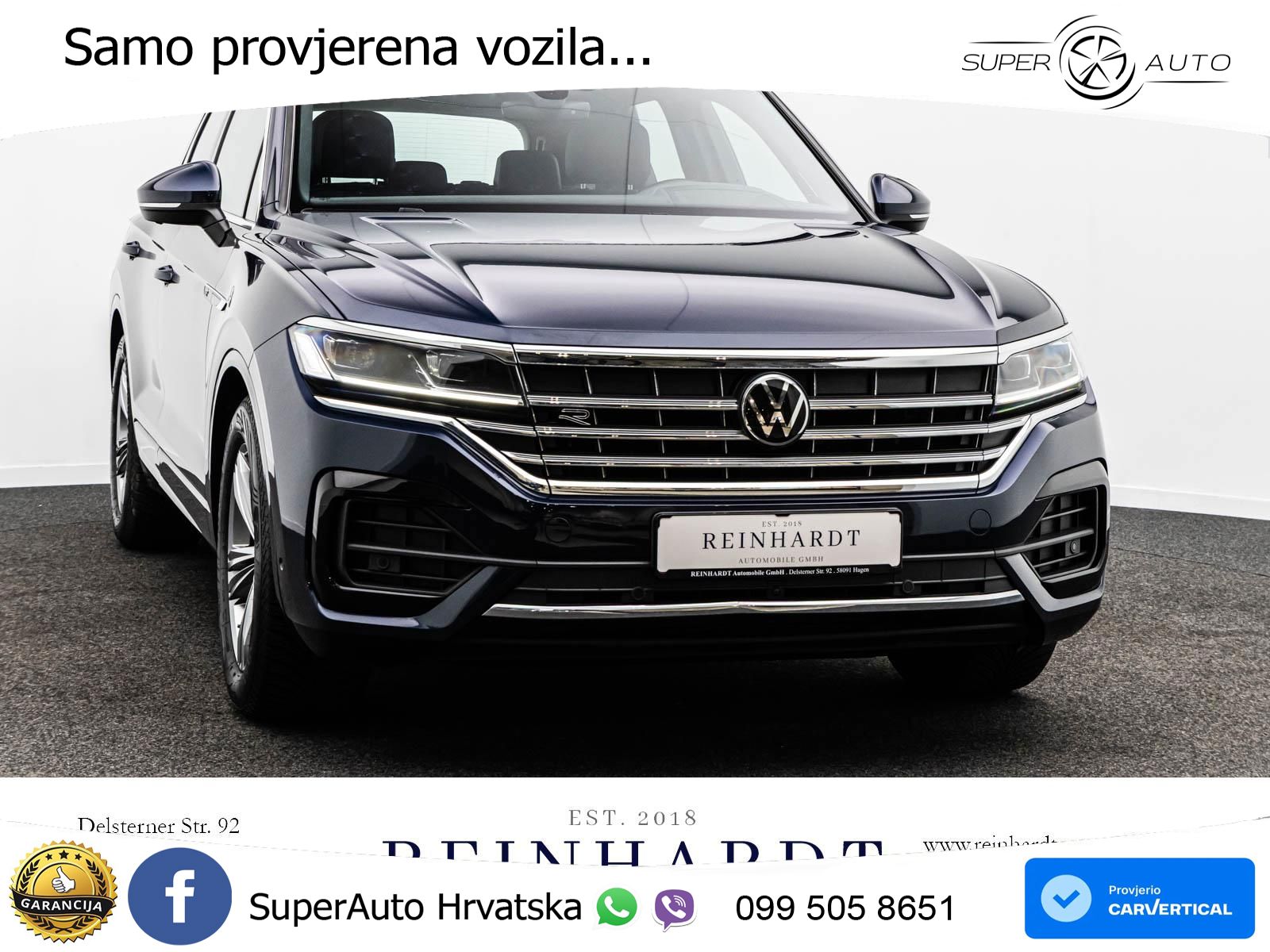 Volkswagen Touareg 3.0 V6 TDI (231 KS) 4MOTION Tiptronic R-Line ZRAČNI+ACC+GR SJED+KAM+PANO