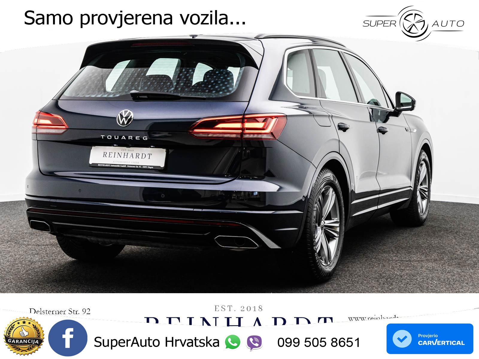 Volkswagen Touareg 3.0 V6 TDI (231 KS) 4MOTION Tiptronic R-Line ZRAČNI+ACC+GR SJED+KAM+PANO