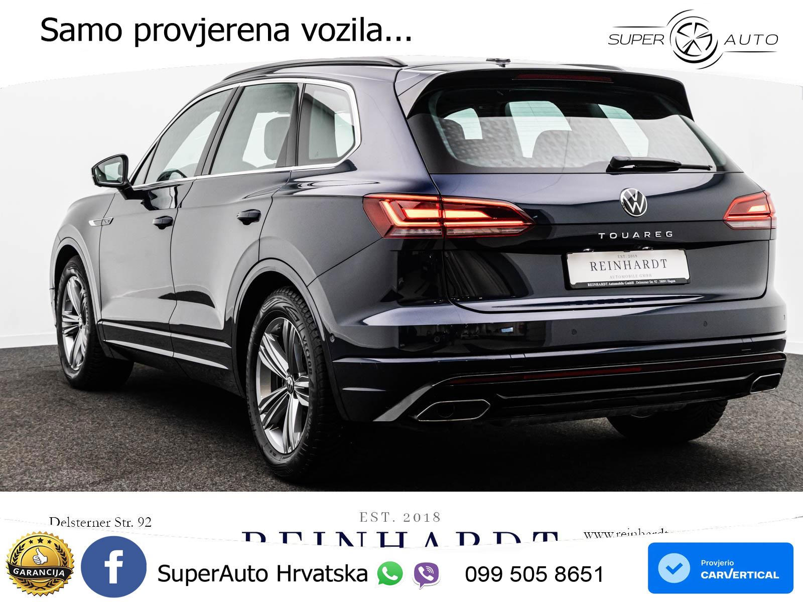 Volkswagen Touareg 3.0 V6 TDI (231 KS) 4MOTION Tiptronic R-Line ZRAČNI+ACC+GR SJED+KAM+PANO