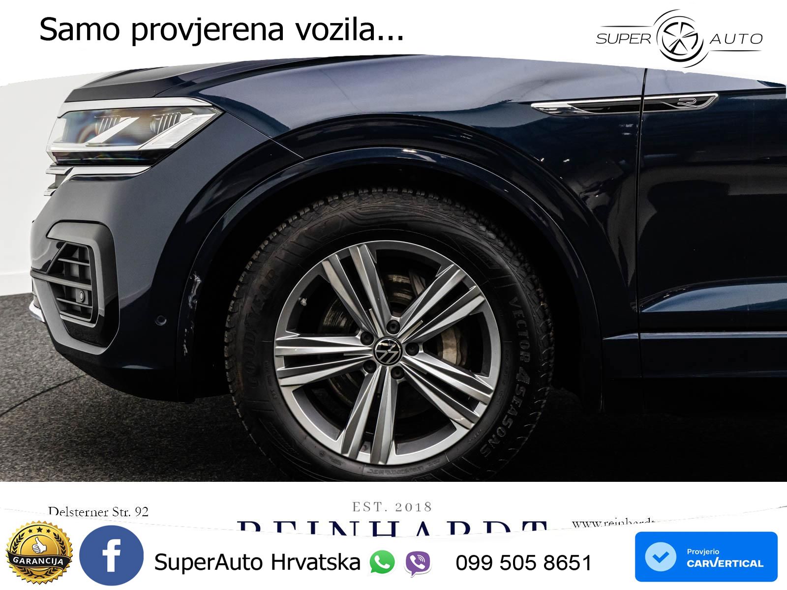 Volkswagen Touareg 3.0 V6 TDI (231 KS) 4MOTION Tiptronic R-Line ZRAČNI+ACC+GR SJED+KAM+PANO