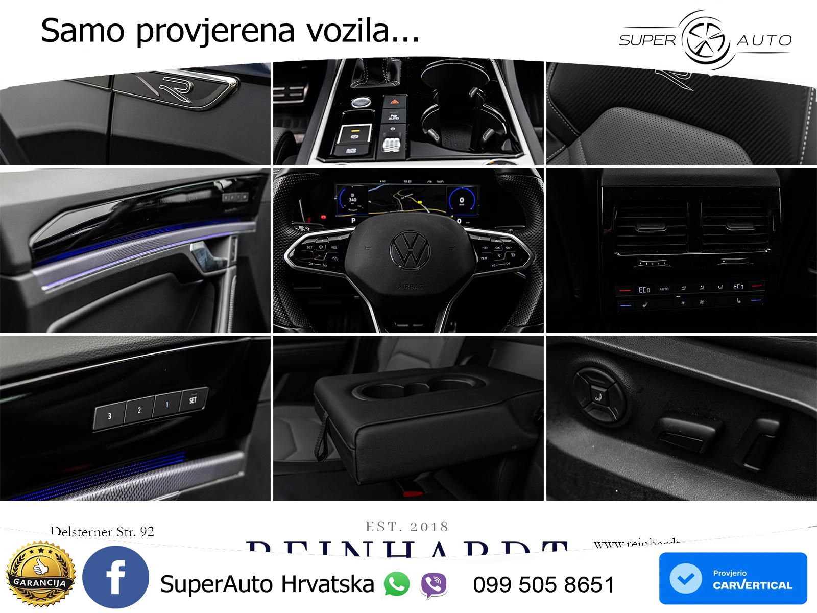 Volkswagen Touareg 3.0 V6 TDI (231 KS) 4MOTION Tiptronic R-Line ZRAČNI+ACC+GR SJED+KAM+PANO