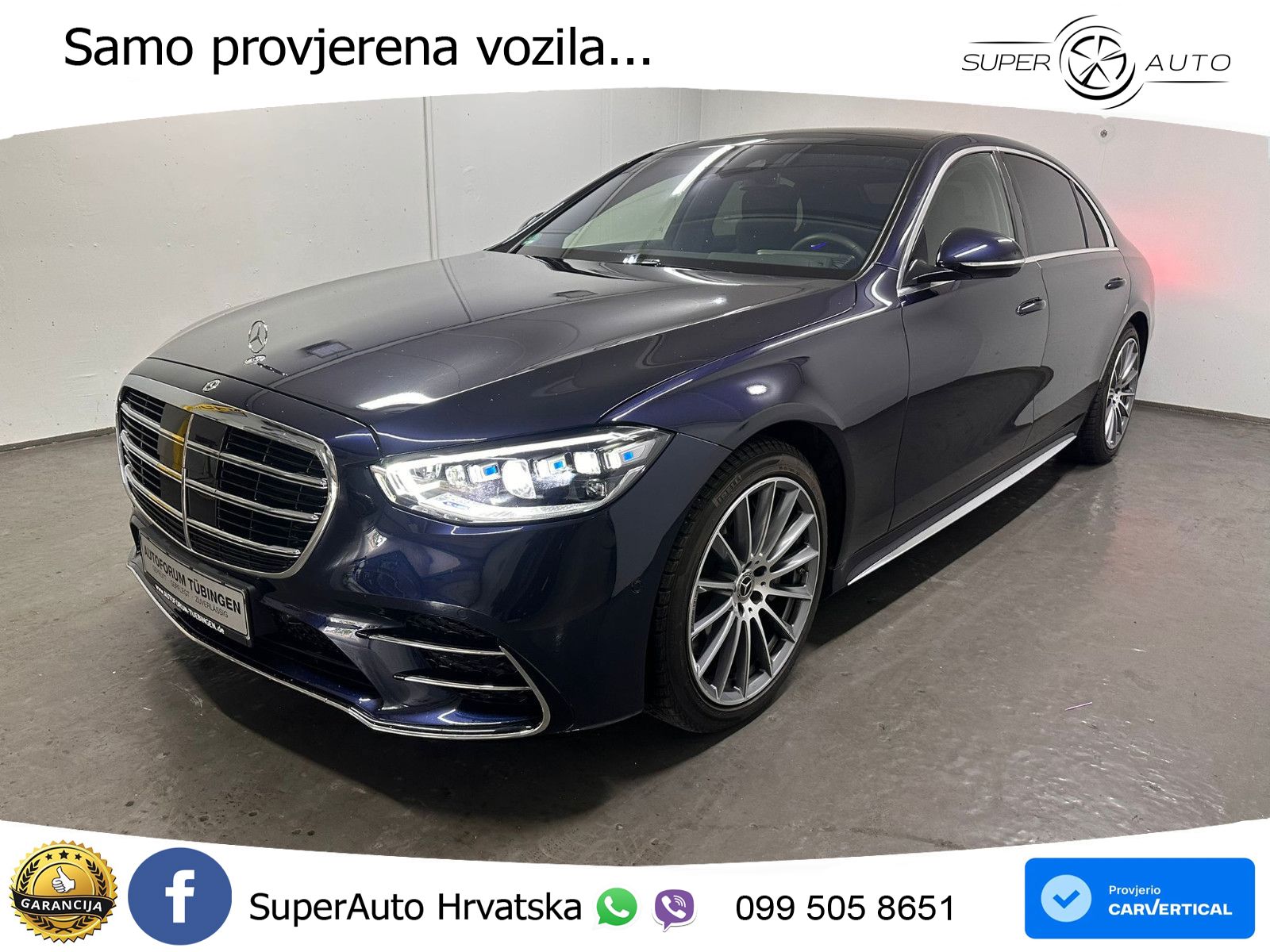 Mercedes S 500 (449 KS) EQ Boost 4MATIC 9G-TRONIC AMG ZRAČNI+ACC+GR SJED+KAM+PANO