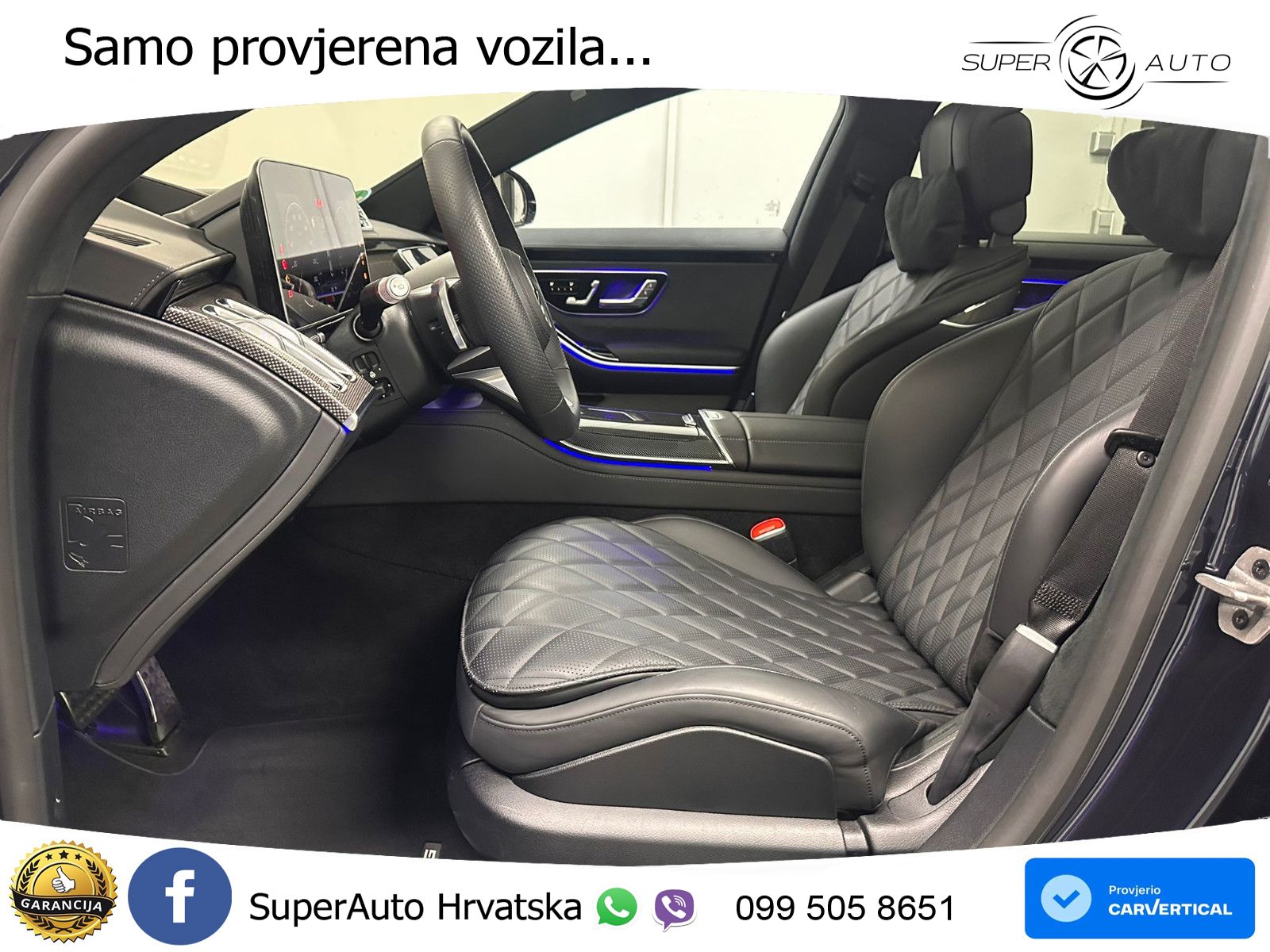 Mercedes S 500 (449 KS) EQ Boost 4MATIC 9G-TRONIC AMG ZRAČNI+ACC+GR SJED+KAM+PANO